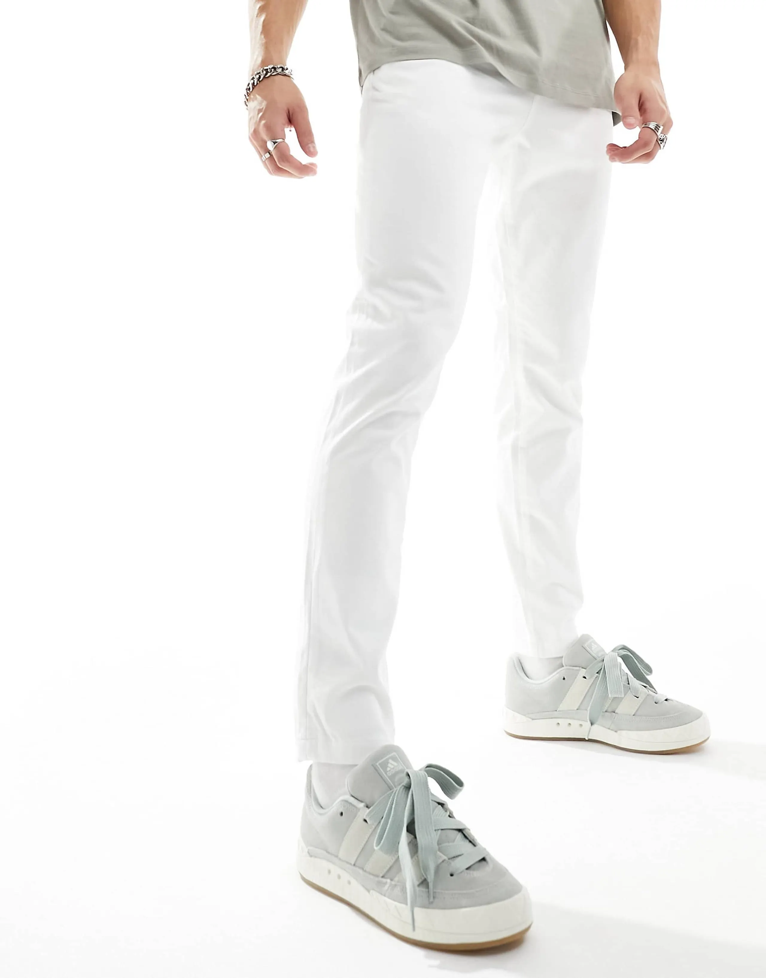 Jack & Jones chinos in slim fit white