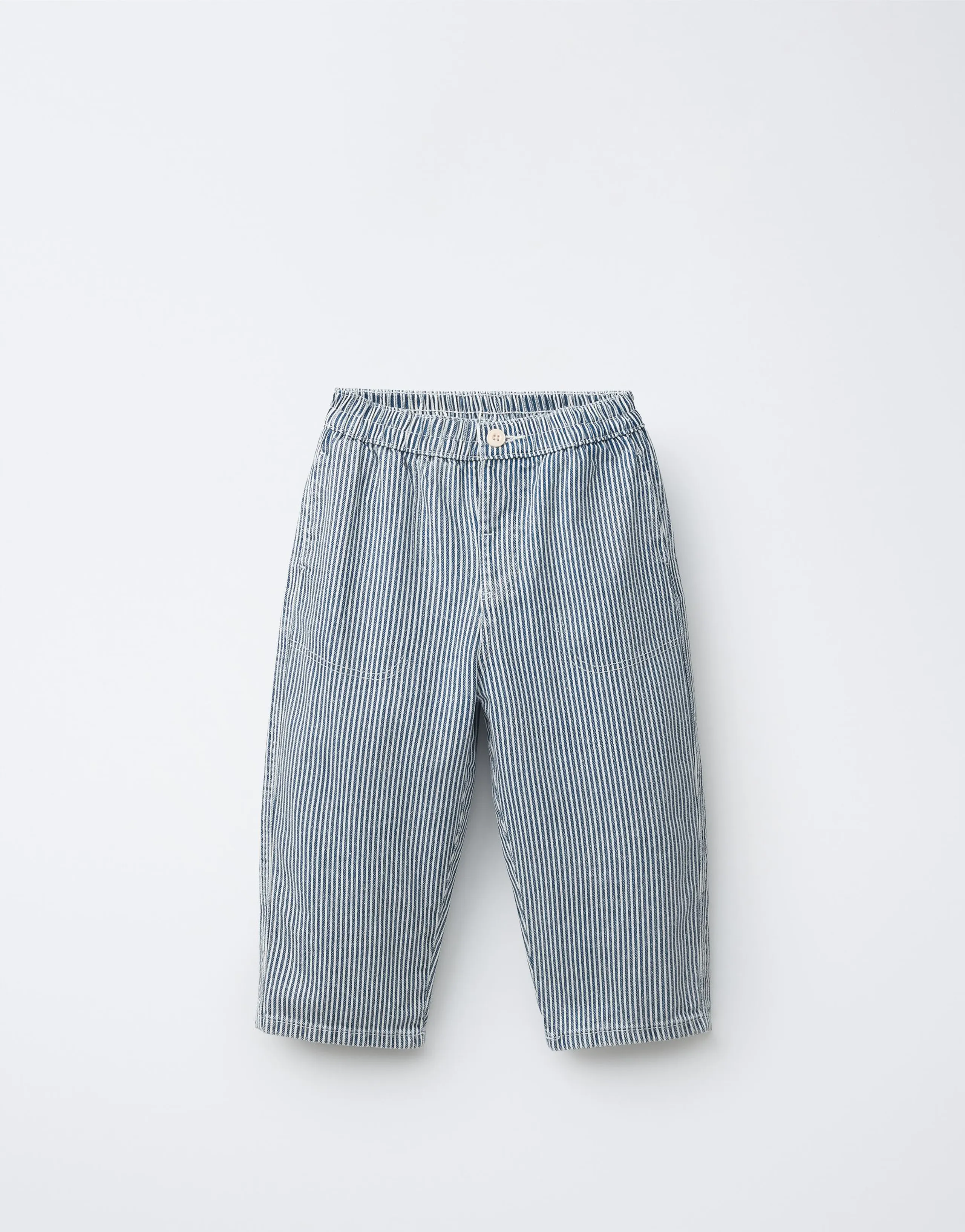 STRIPED BAGGY TROUSERS