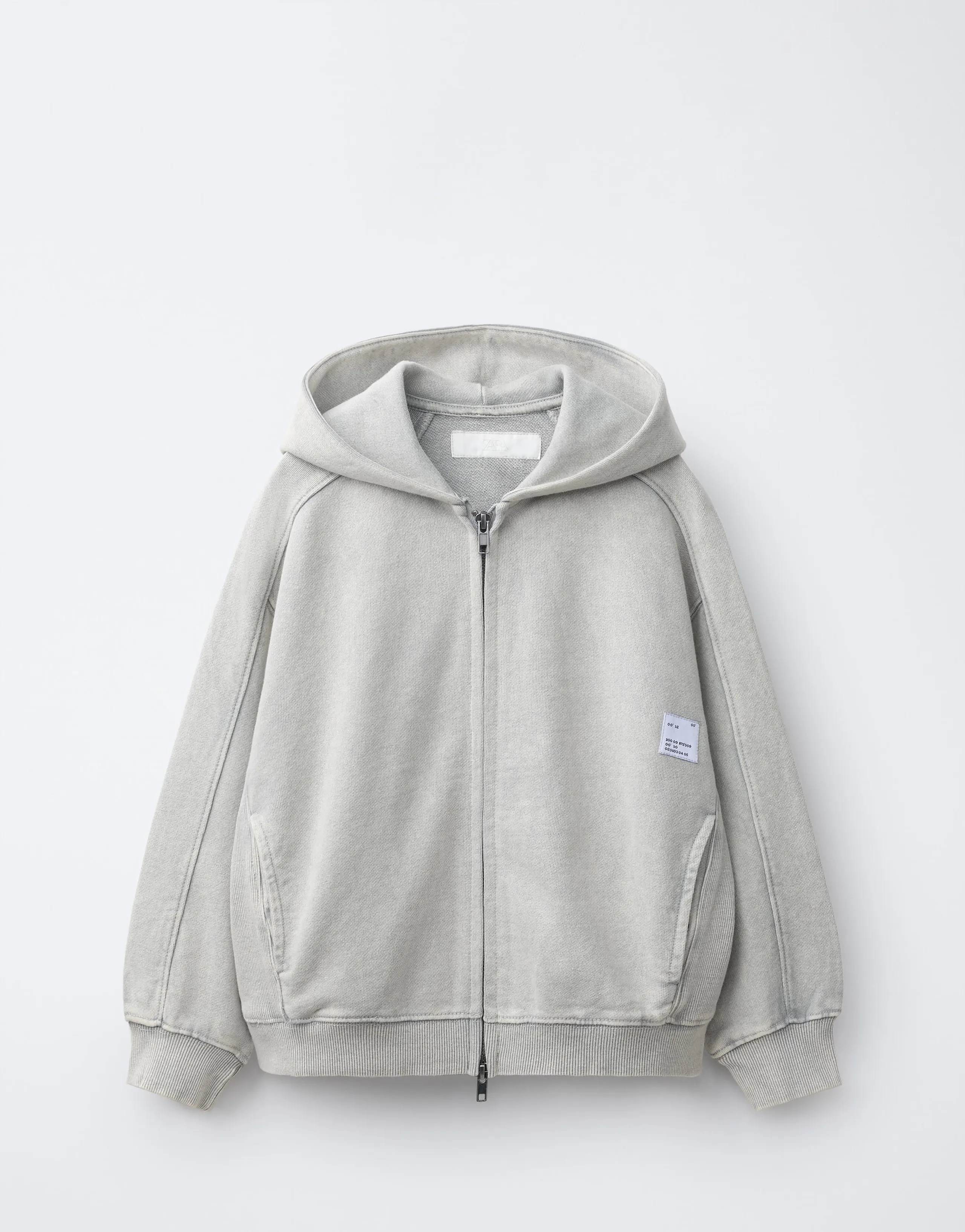 FADE OUT LABEL ZIP HOODIE