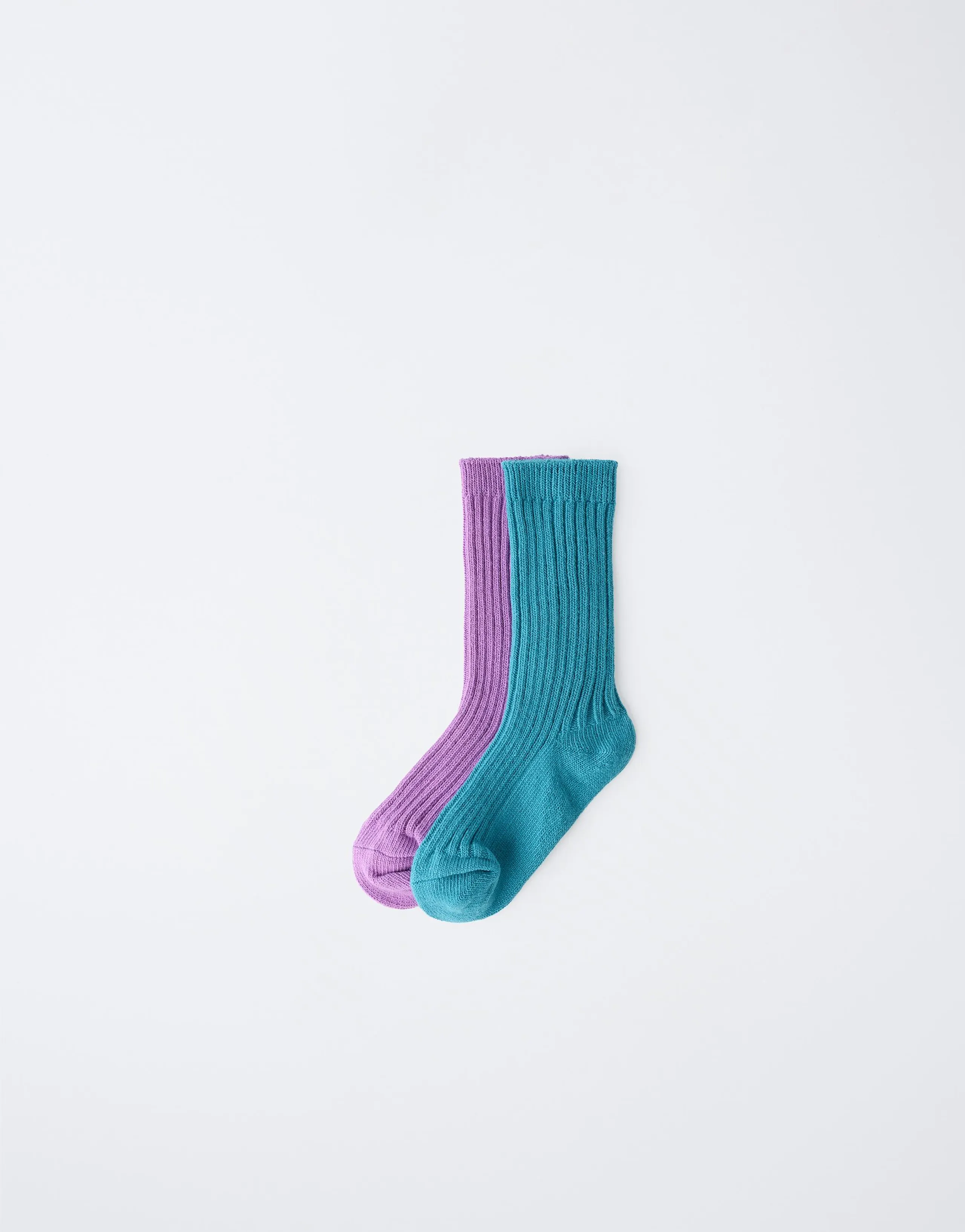 2-PACK OF RIBBED MID-RISE SOCKS