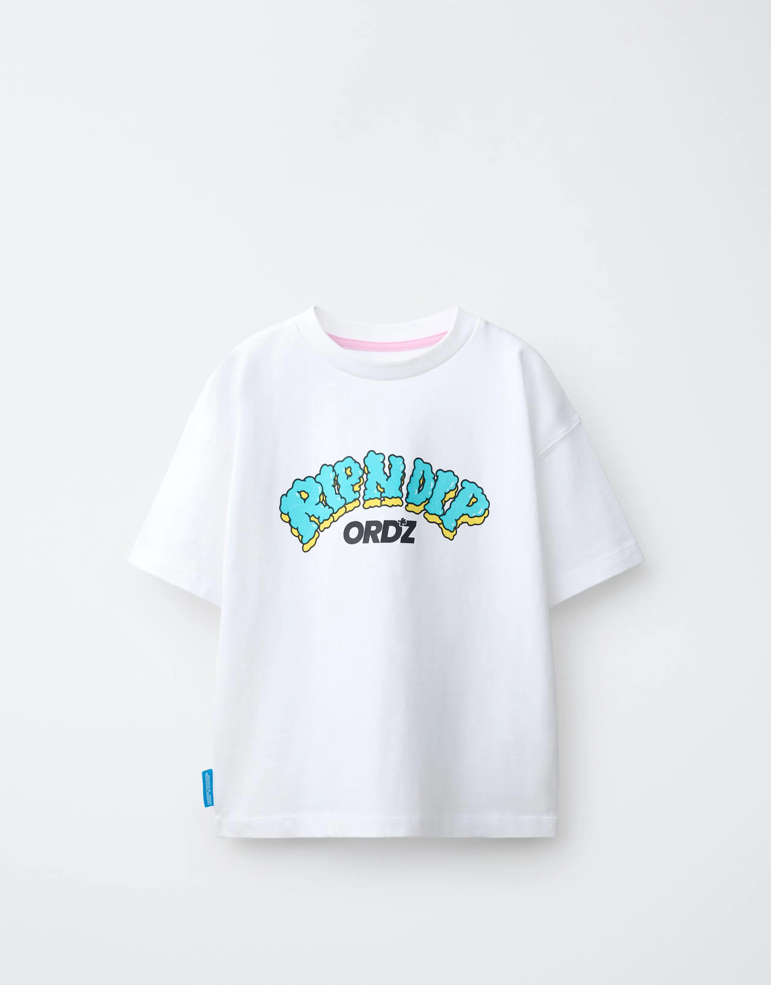 RIPNDIP © X ZARA KIDS RAISED LOGO T-SHIRT
