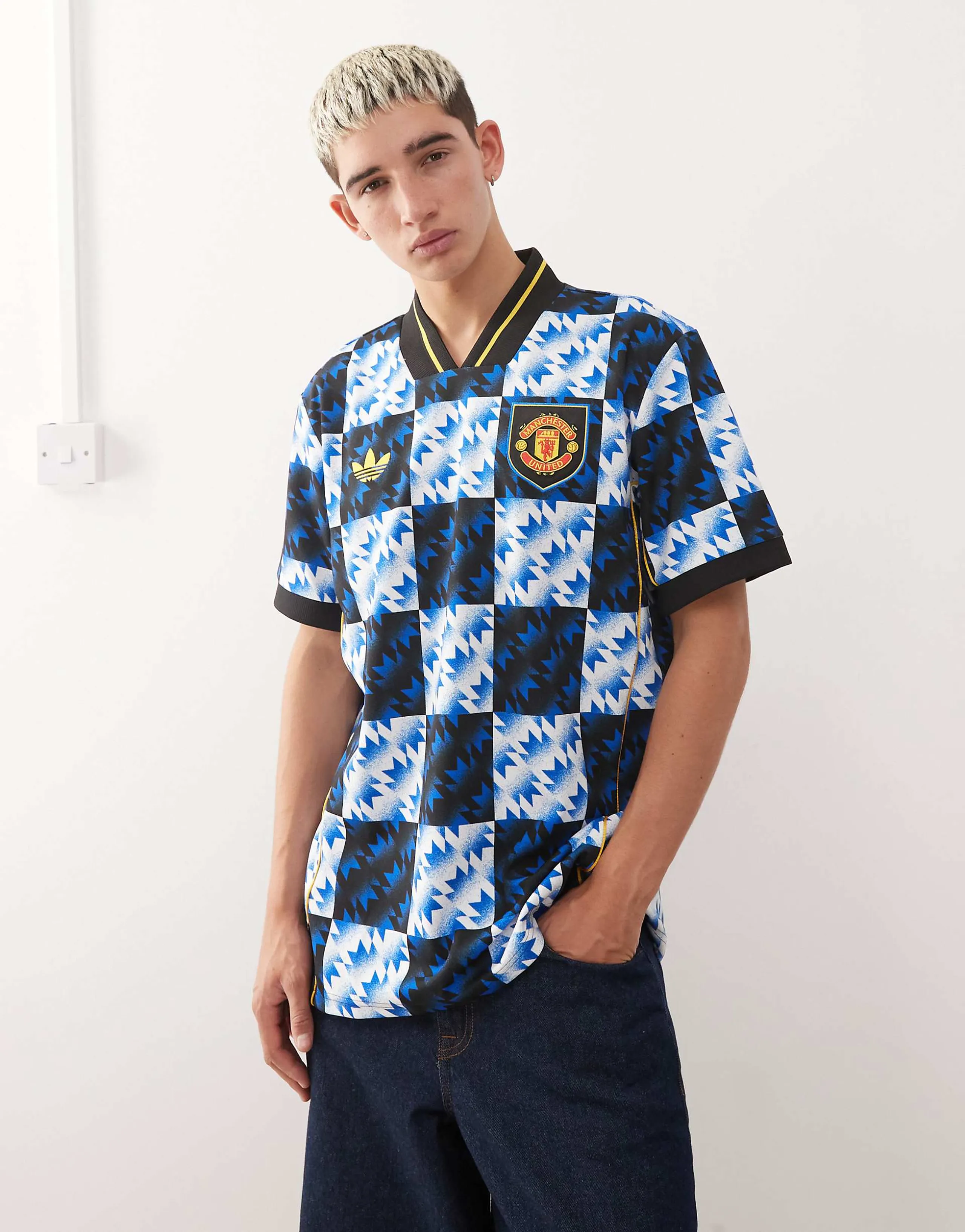 adidas Soccer Manchester United jersey in blue