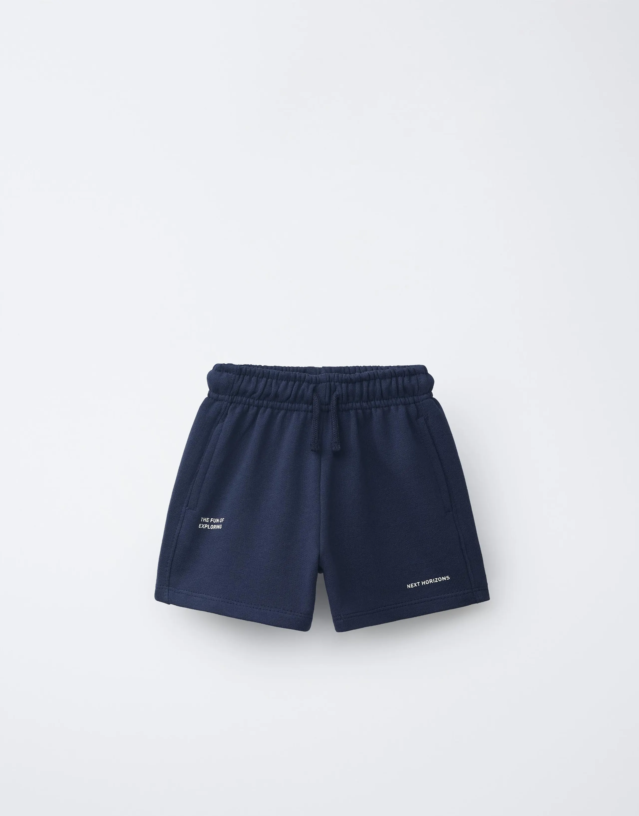 BASIC BERMUDA SHORTS WITH SLOGAN PRINT