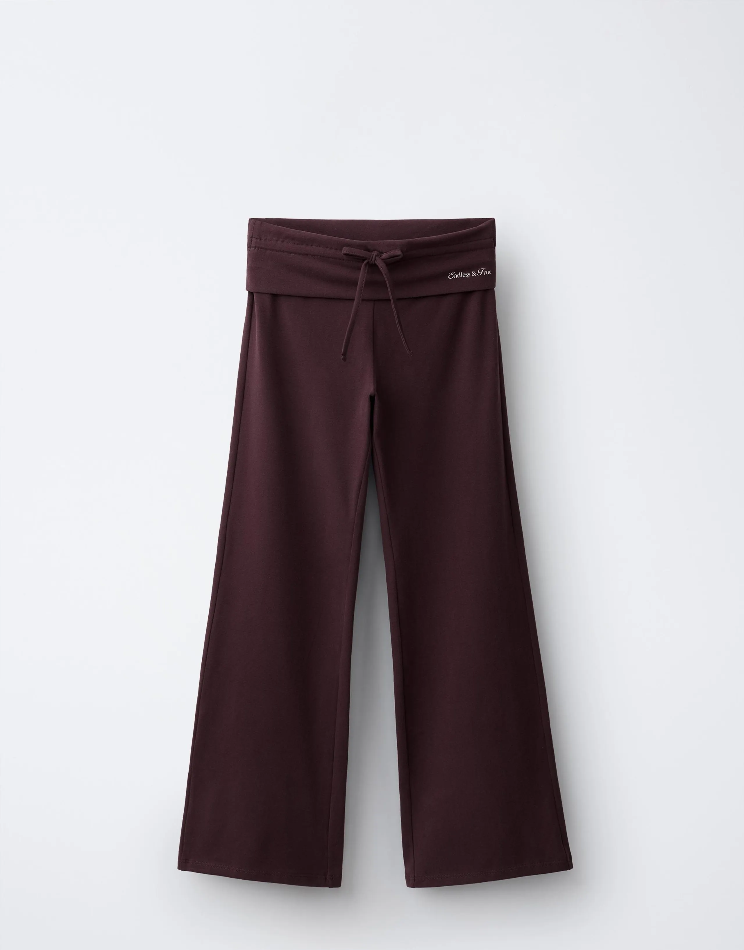 TURN-UP WIDE-LEG TROUSERS