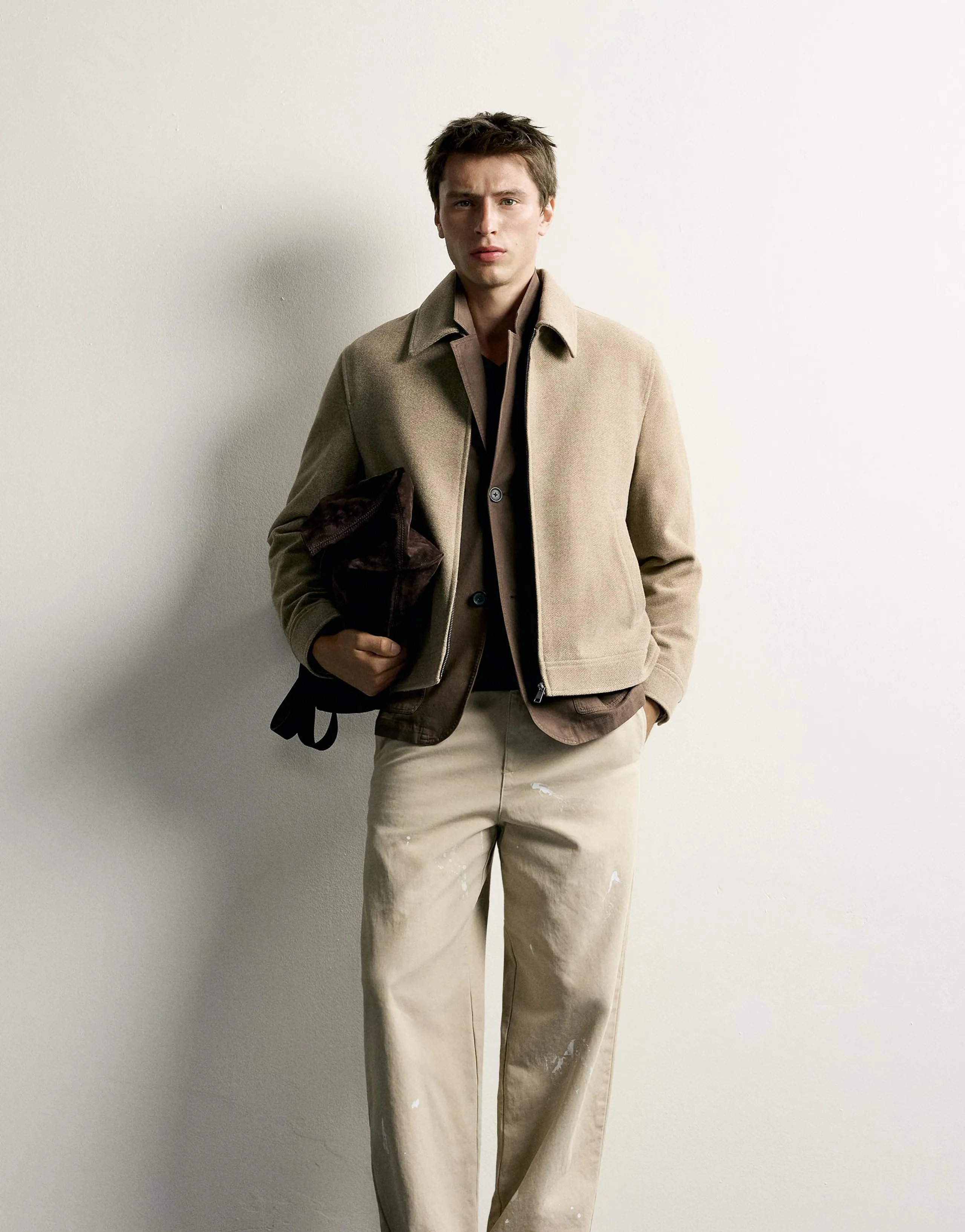 TEXTURED REGULAR FIT JACKET