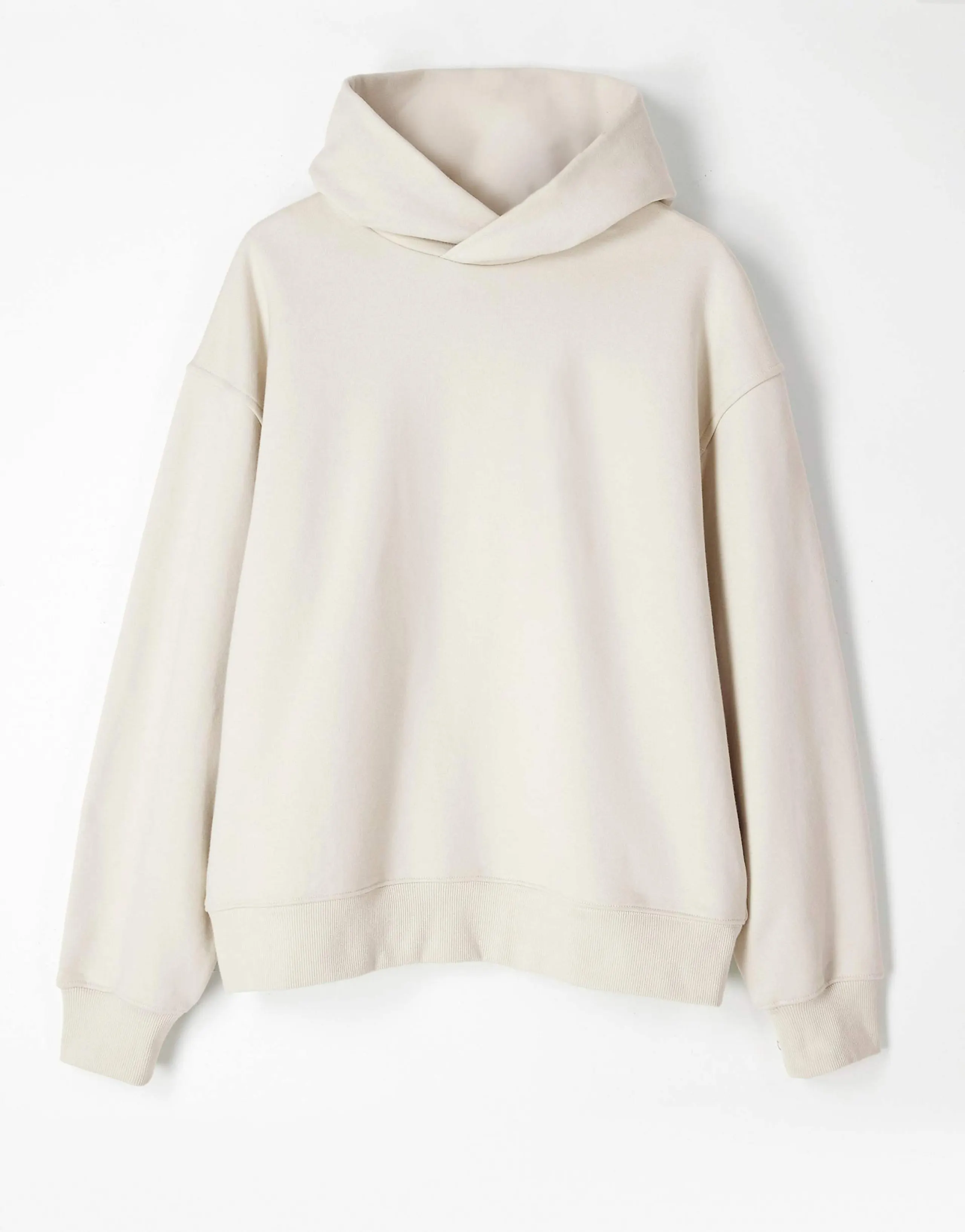 ASOS COLLECTIVE oversized super heavyweight hoodie in off white 
