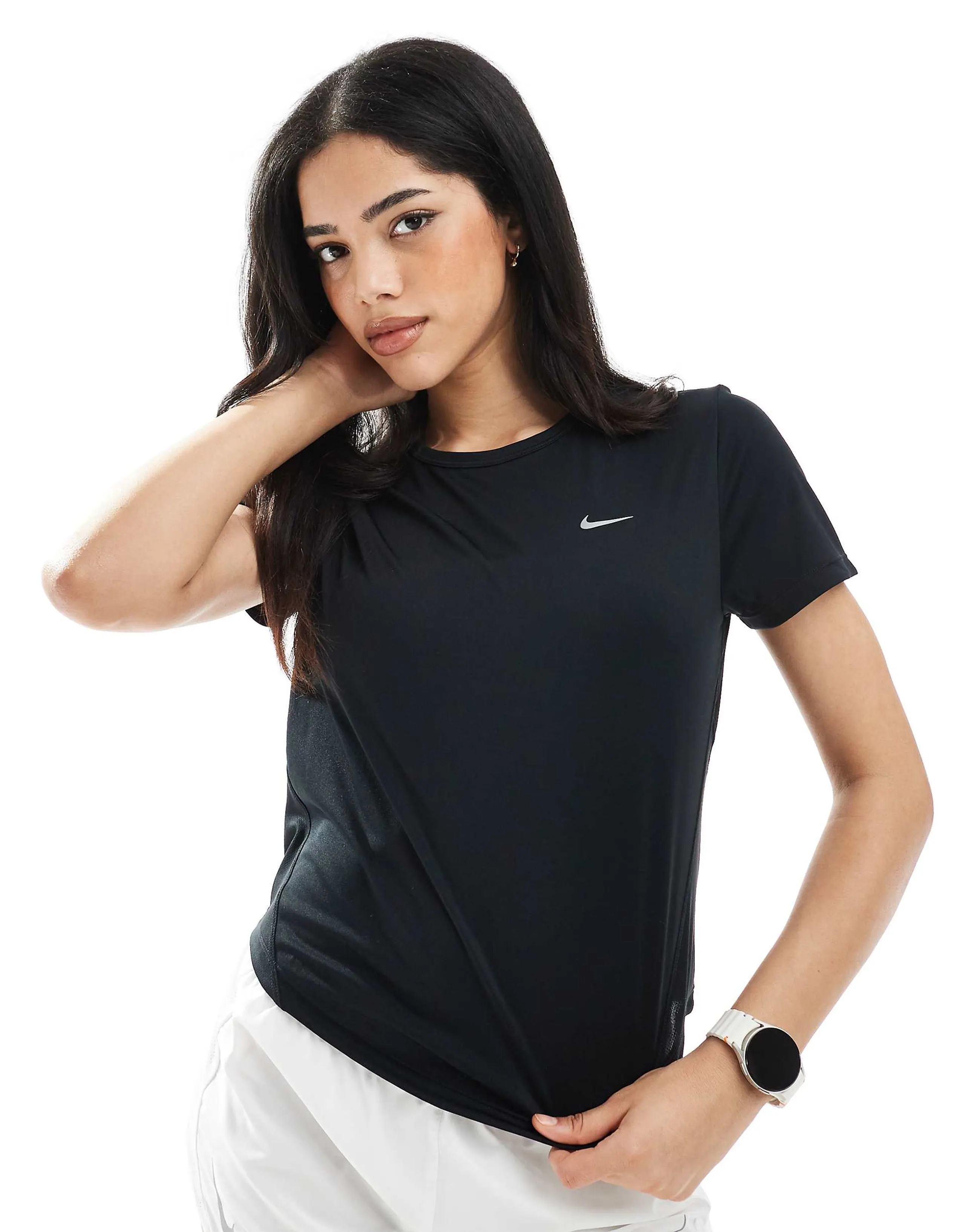 Nike Running Tempo T-shirt in black