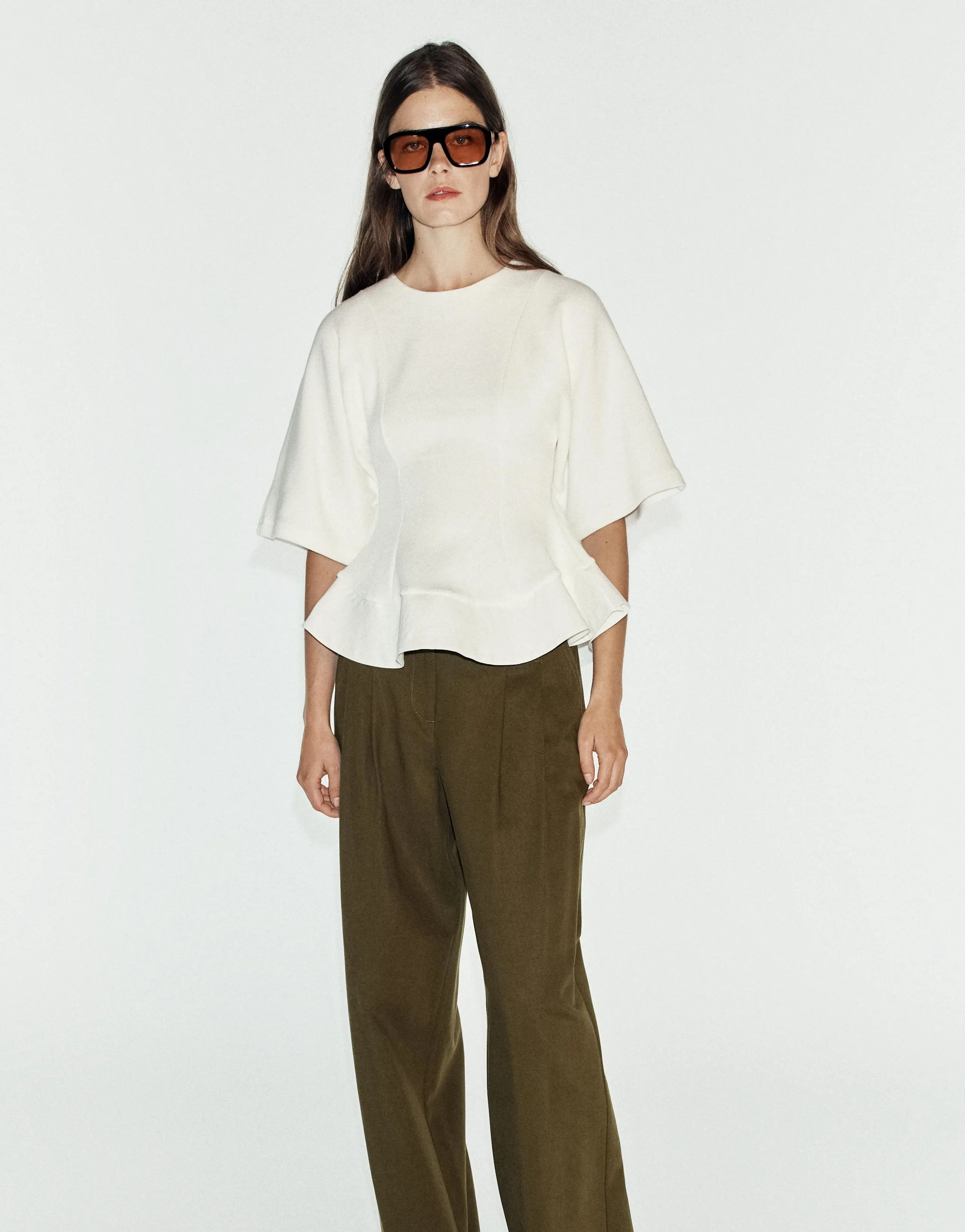 SOFT PEPLUM TOP