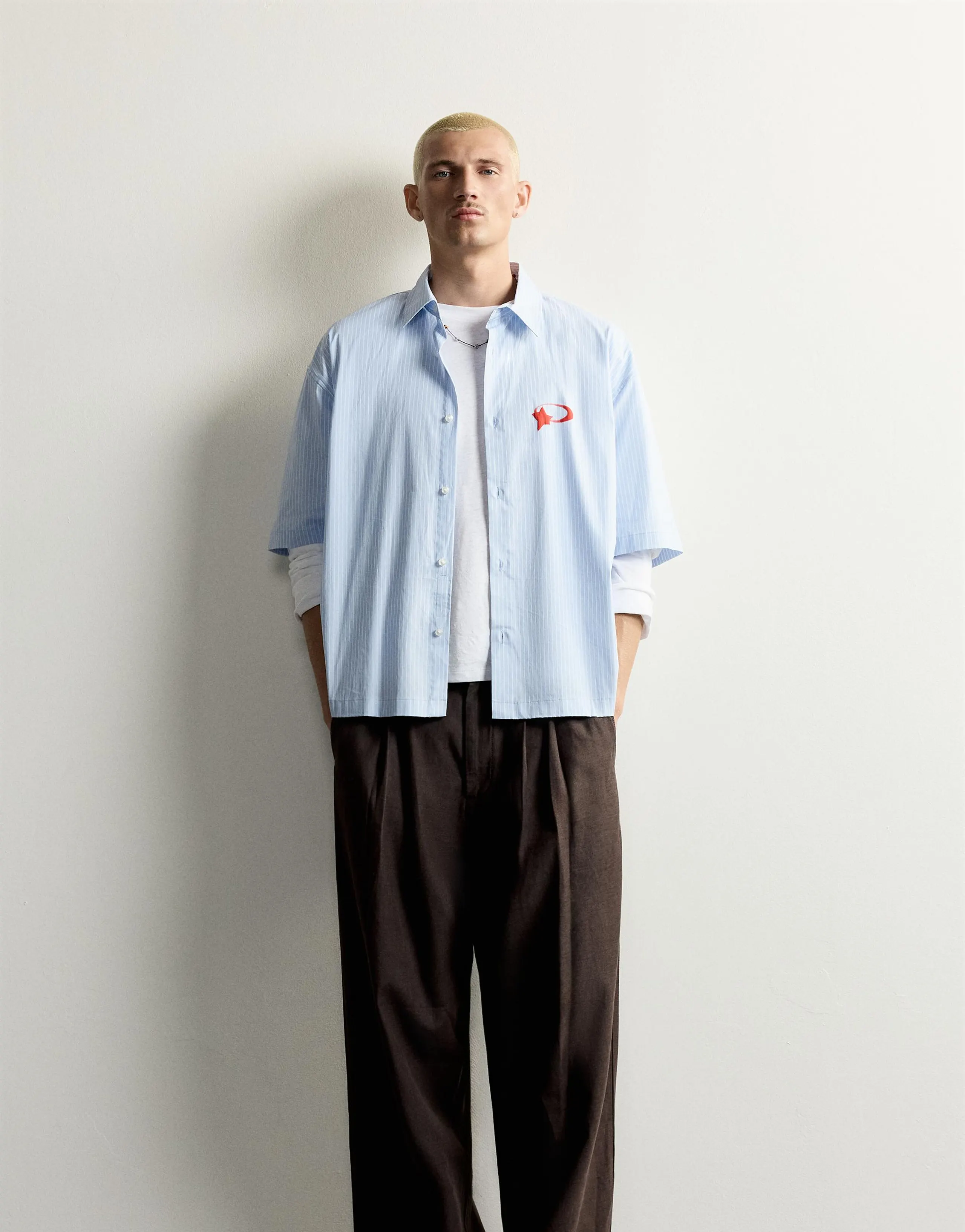 BOXY FIT GRAPHIC PRINT SHIRT