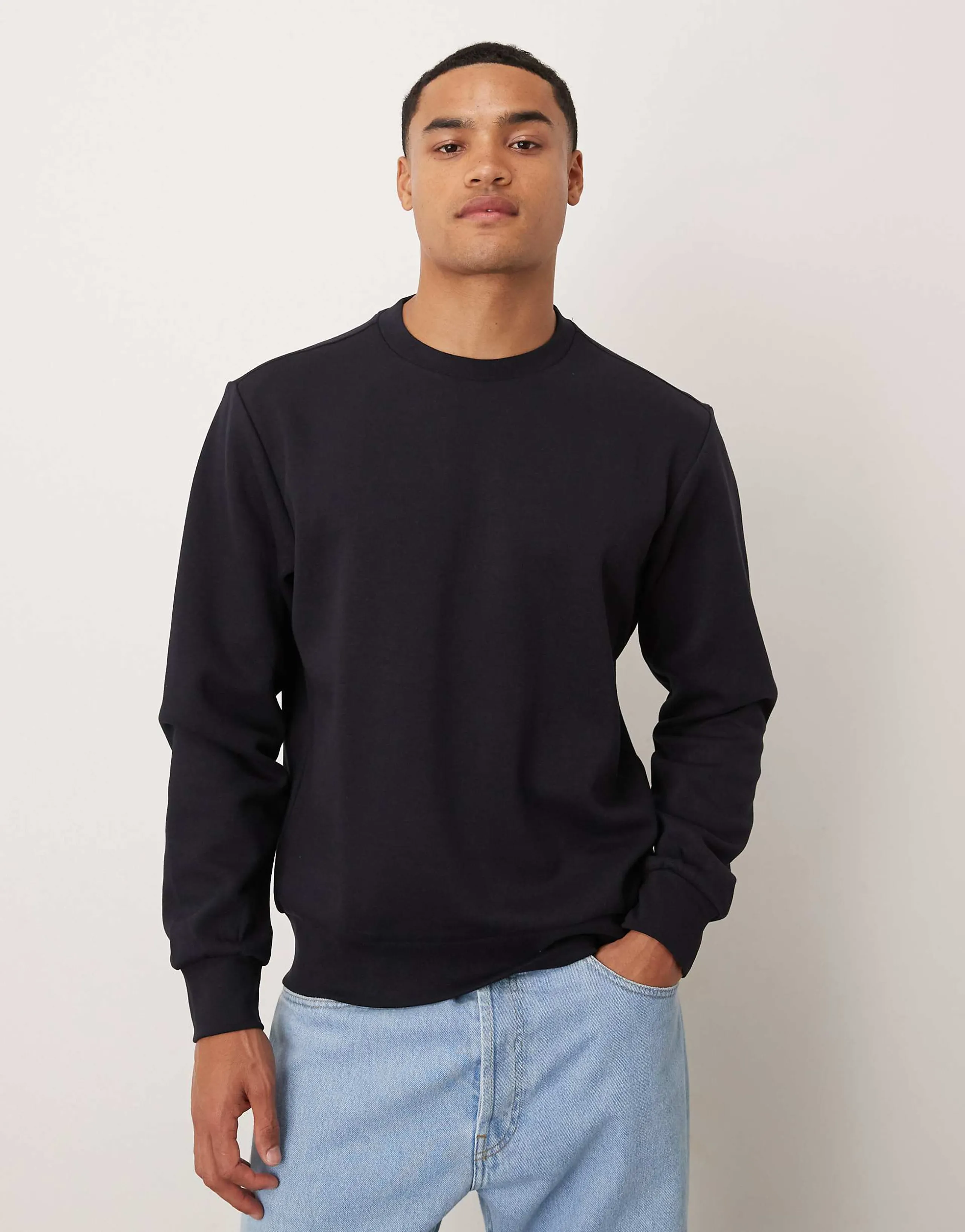 Mango oversized sweatshirt in navy