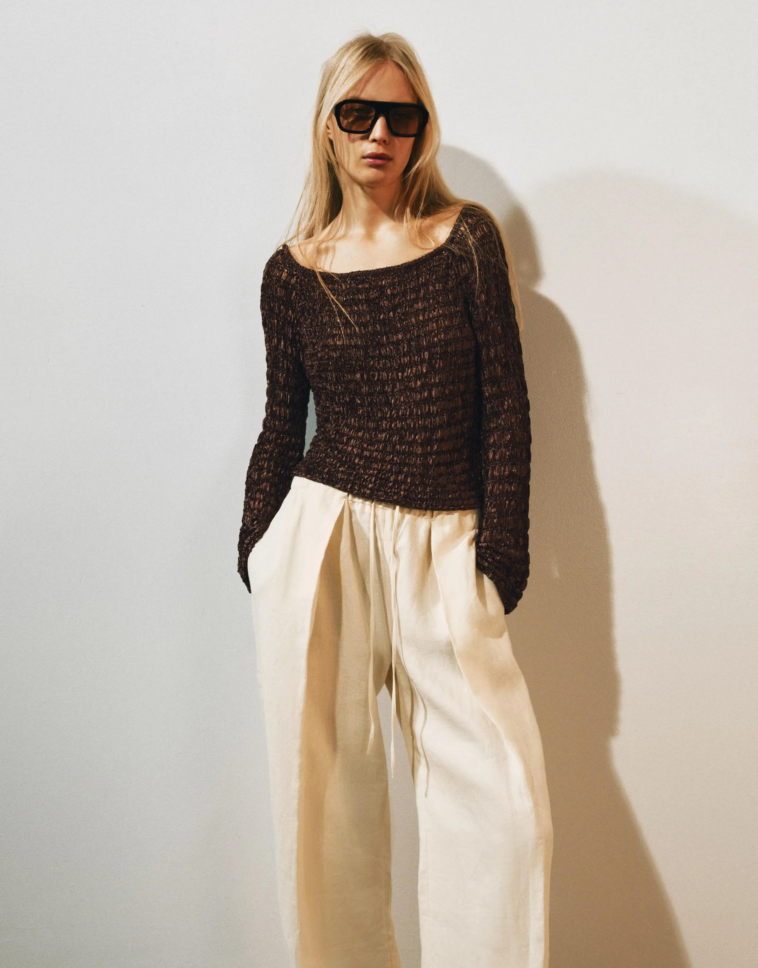 BOAT NECK KNIT JUMPER