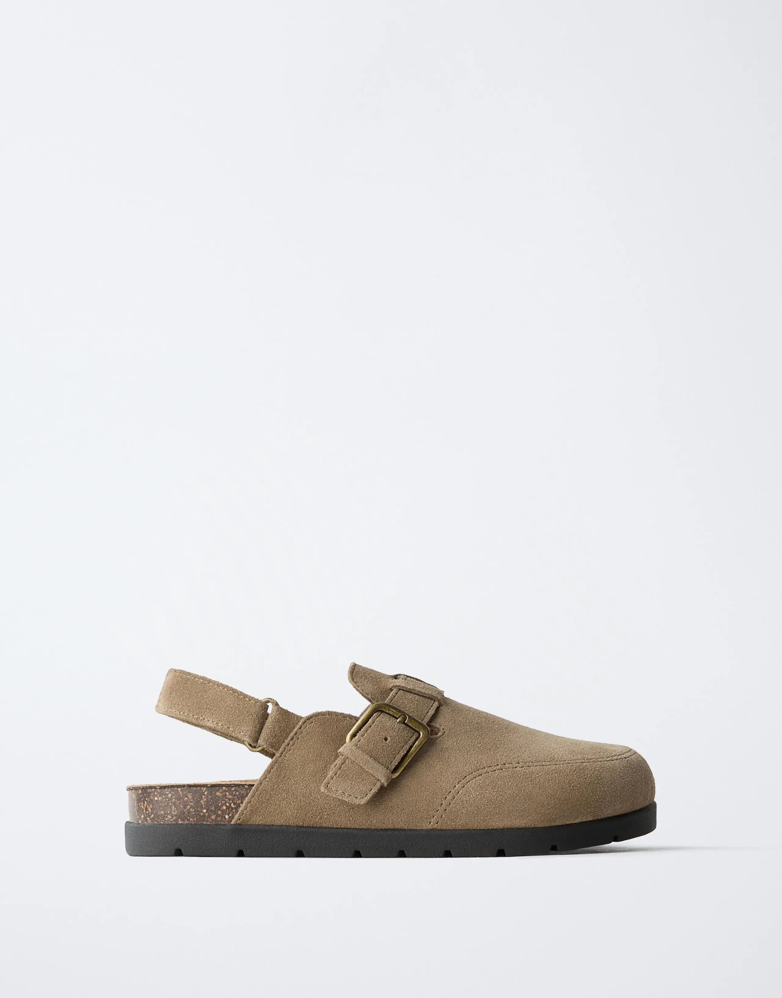 SPLIT SUEDE CLOGS