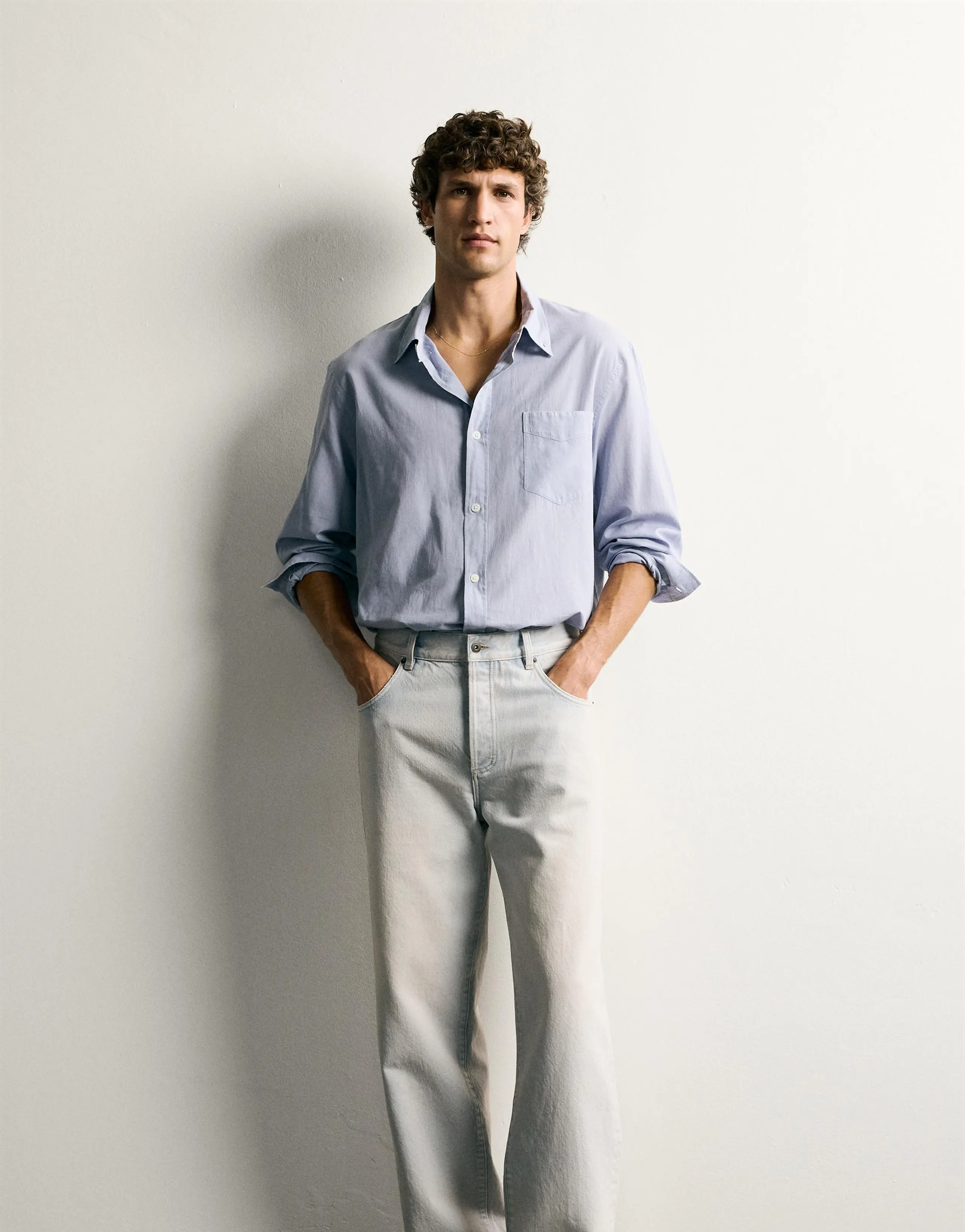 CROPPED BAGGY FIT JEANS