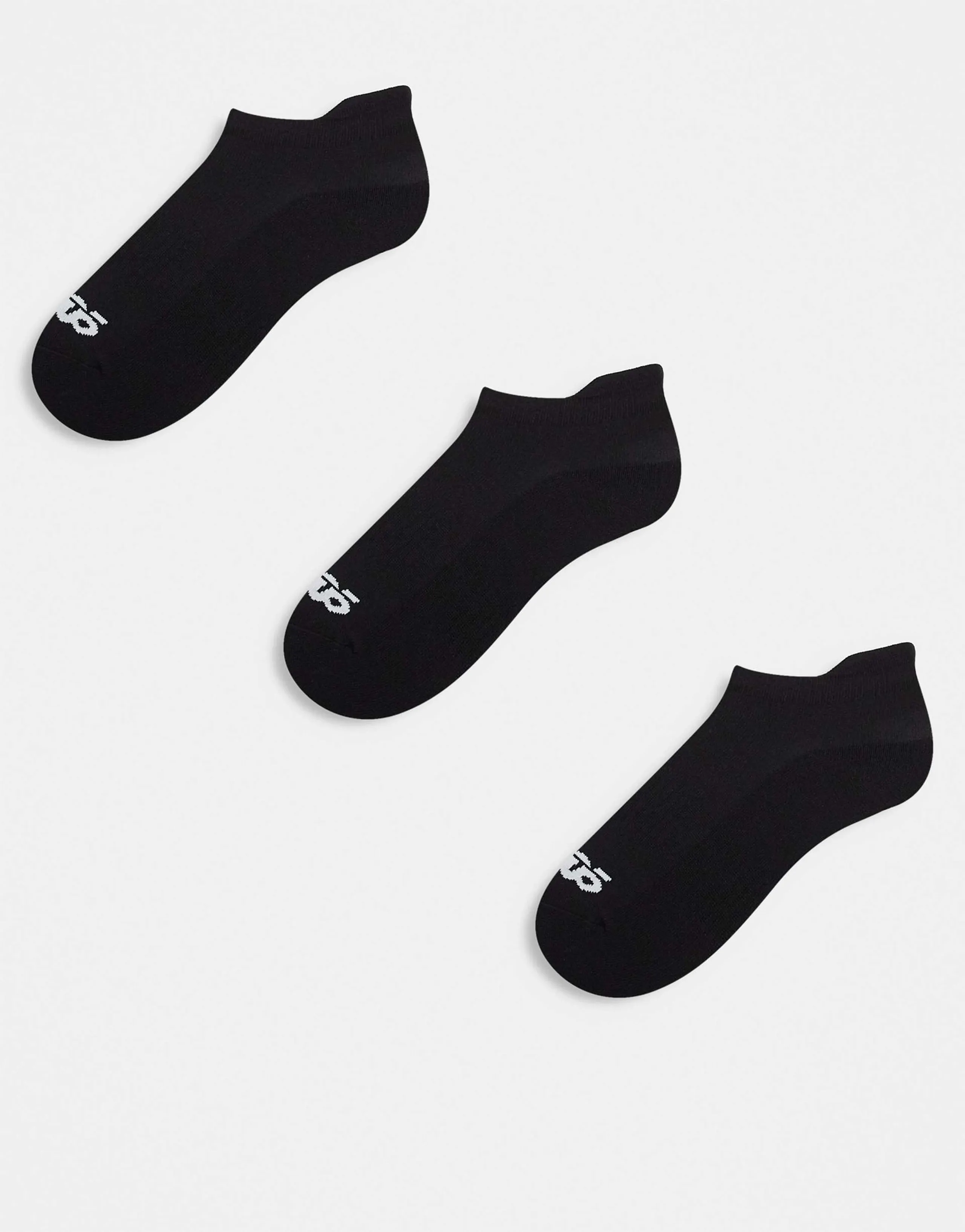 4505 Icon 3 pack quick dry sneaker sport socks in black