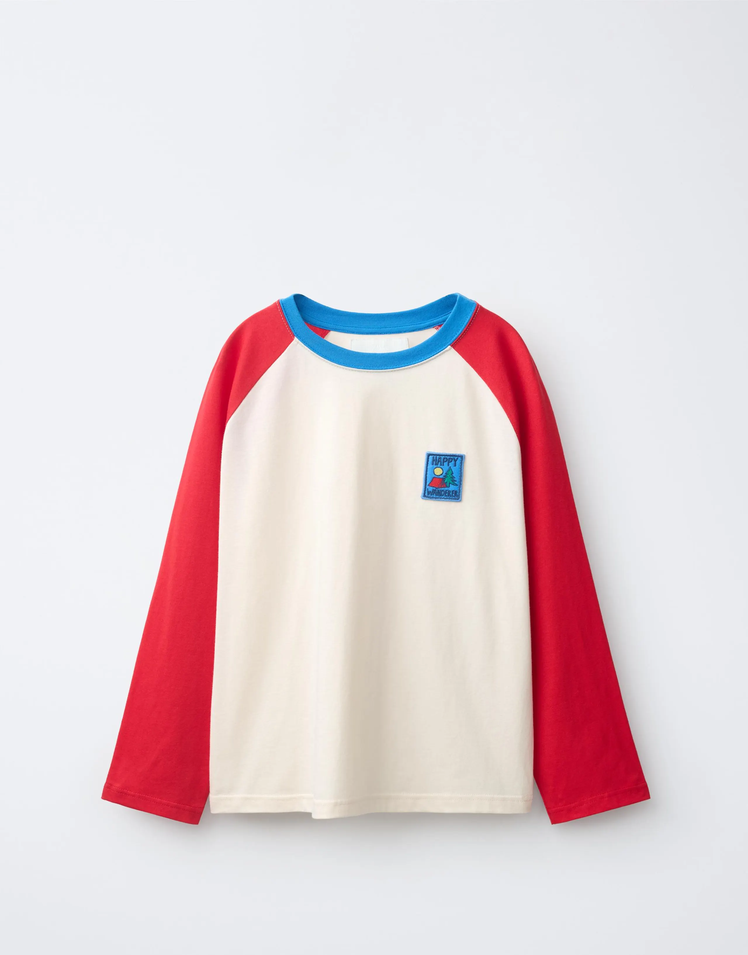 RAGLAN SLEEVE PATCH T-SHIRT
