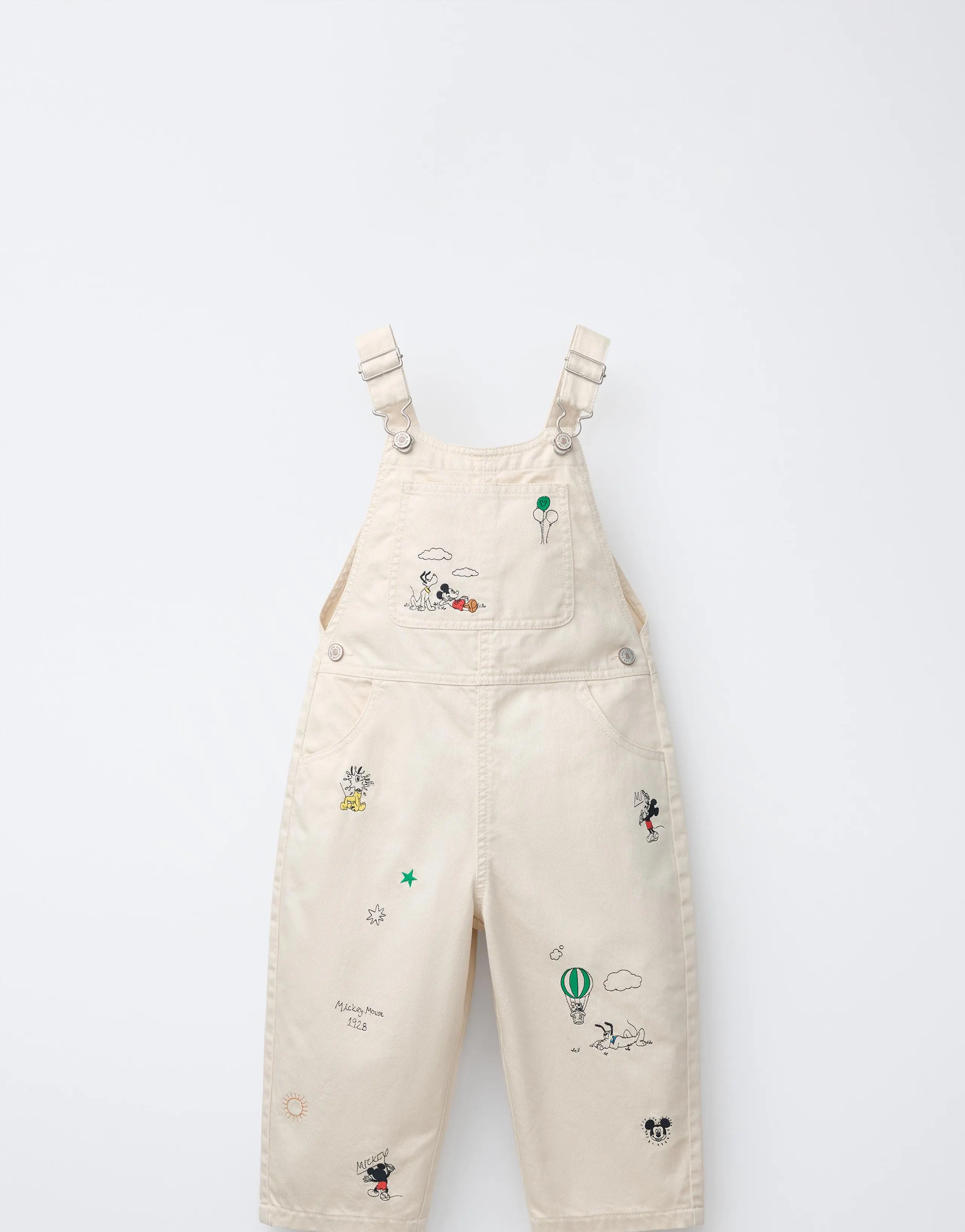 MICKEY MOUSE © DISNEY EMBROIDERED TWILL DUNGAREES