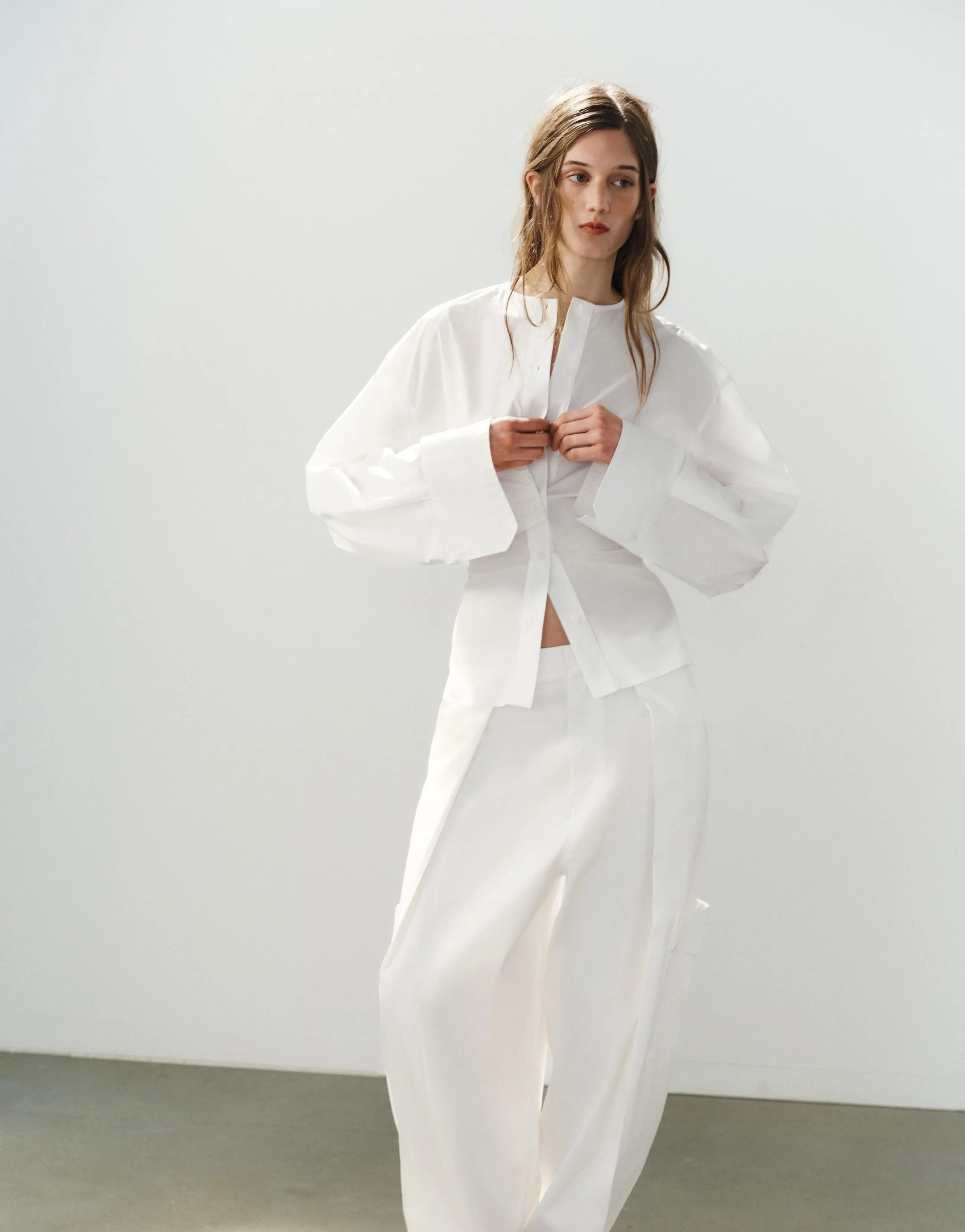 SATIN BALLOON CARGO TROUSERS
