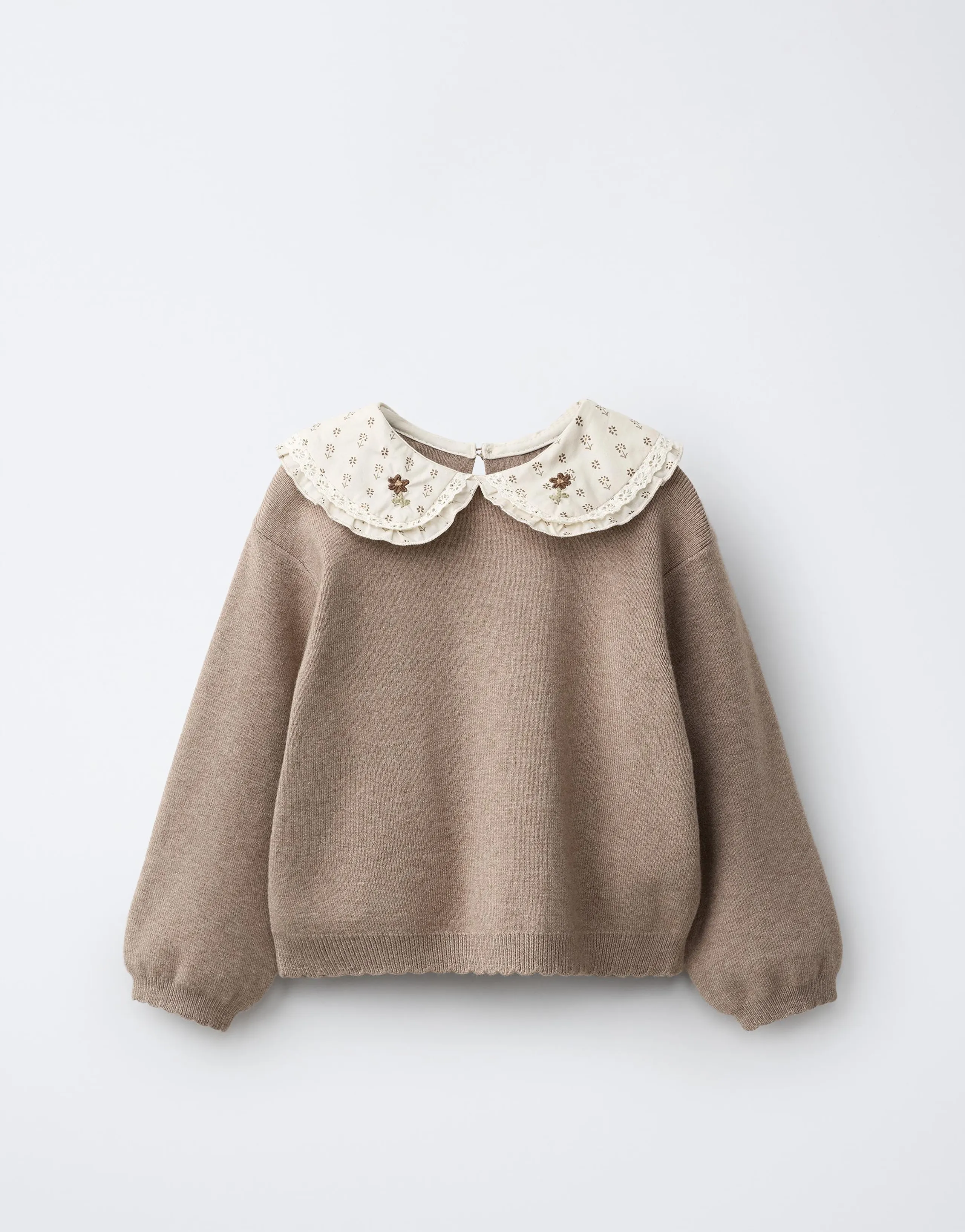 COMBINED PETER PAN COLLAR KNIT JUMPER