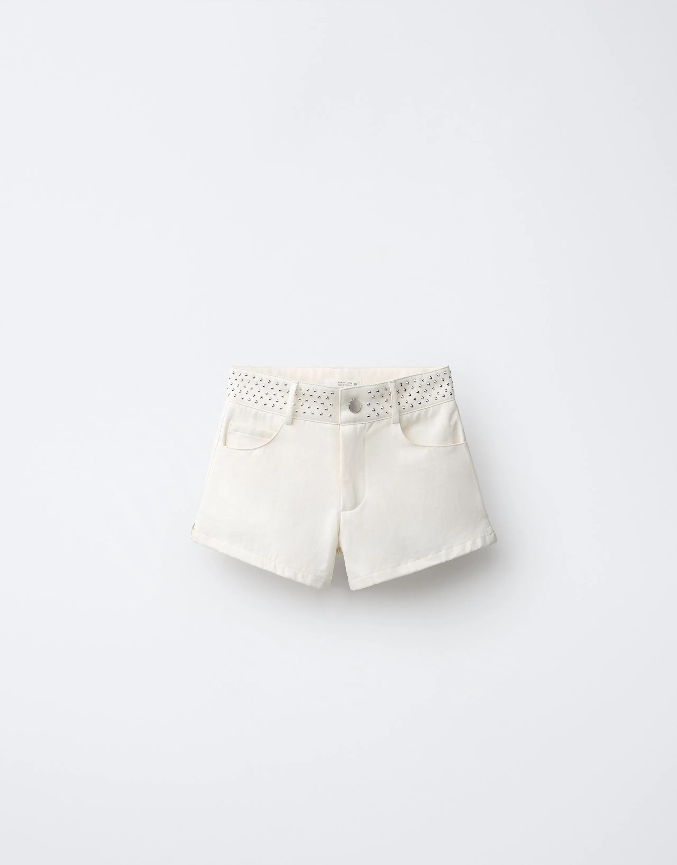 STUDDED STAR DETAIL BERMUDA SHORTS