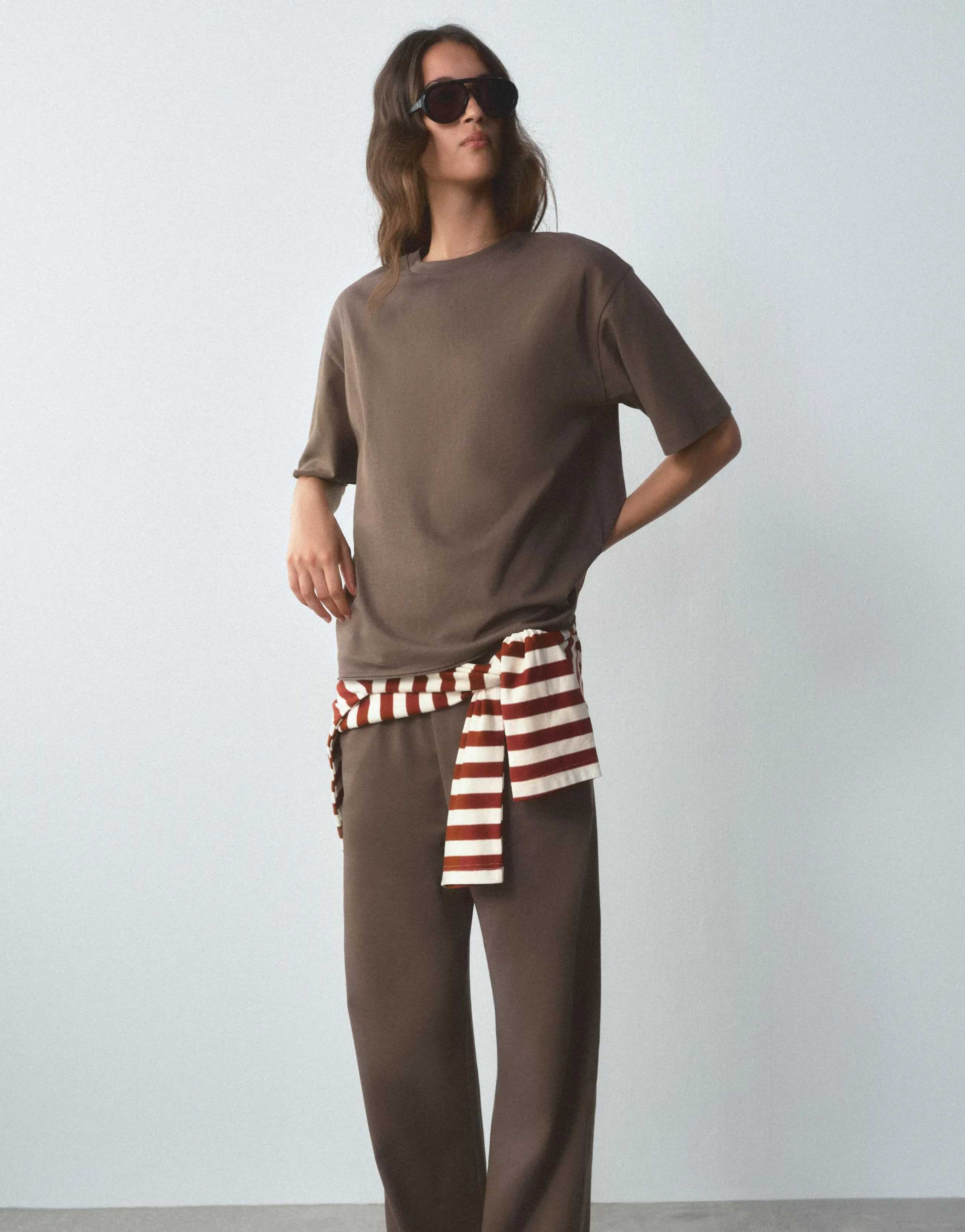 STRAIGHT-LEG COTTON TROUSERS