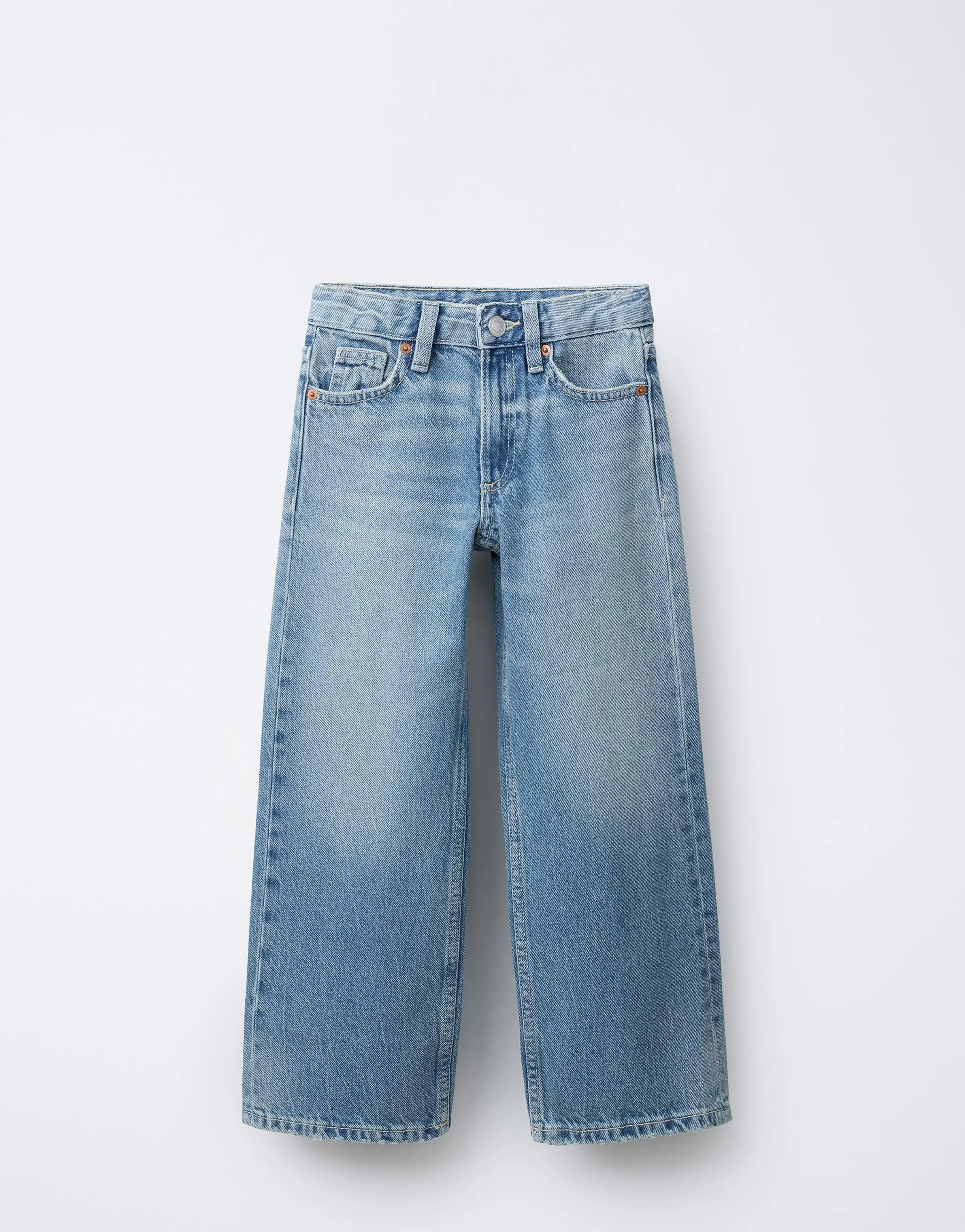 FADED WIDE-LEG JEANS