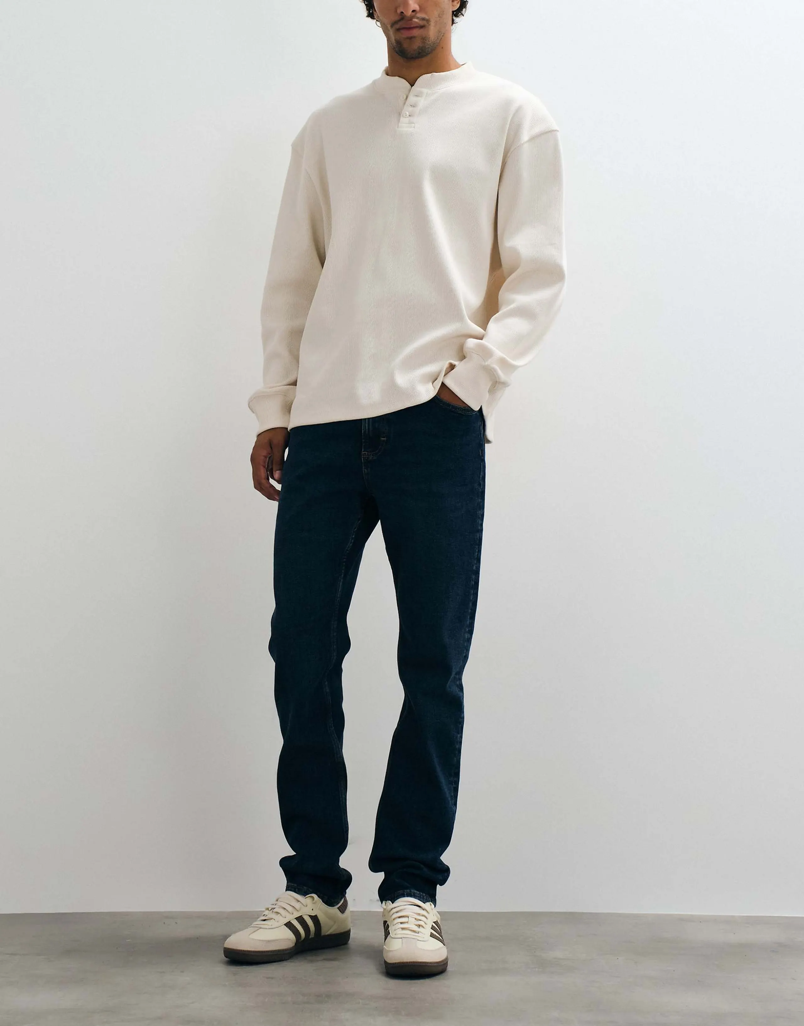 Mango slim jeans in dark blue