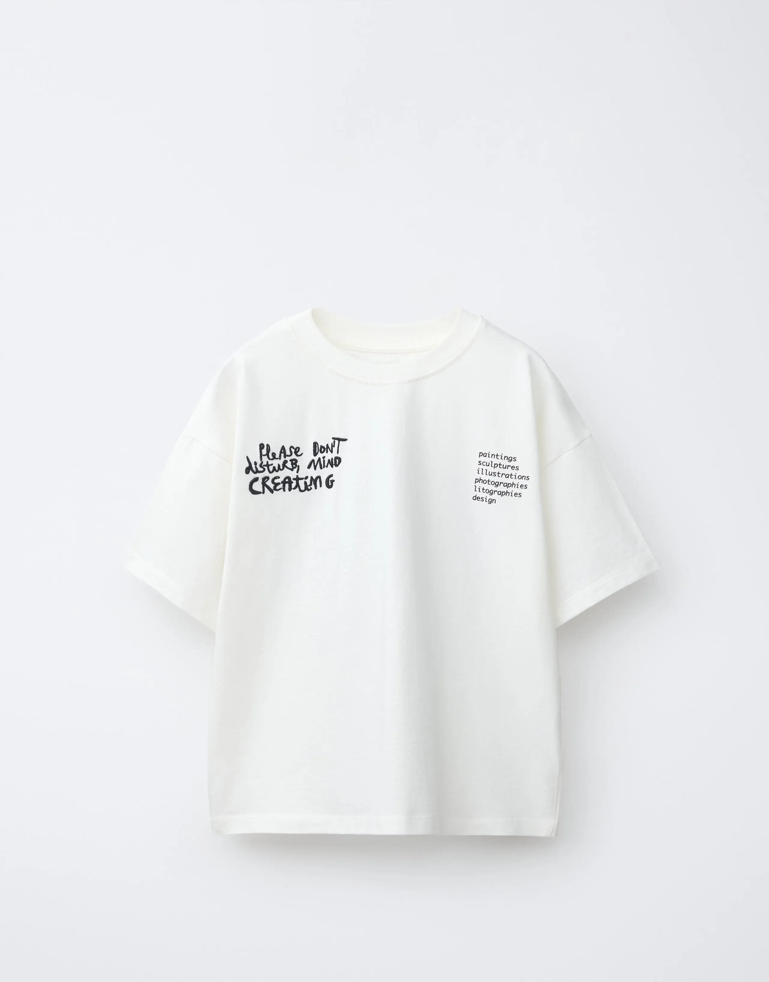 PRINTED SLOGAN T-SHIRT