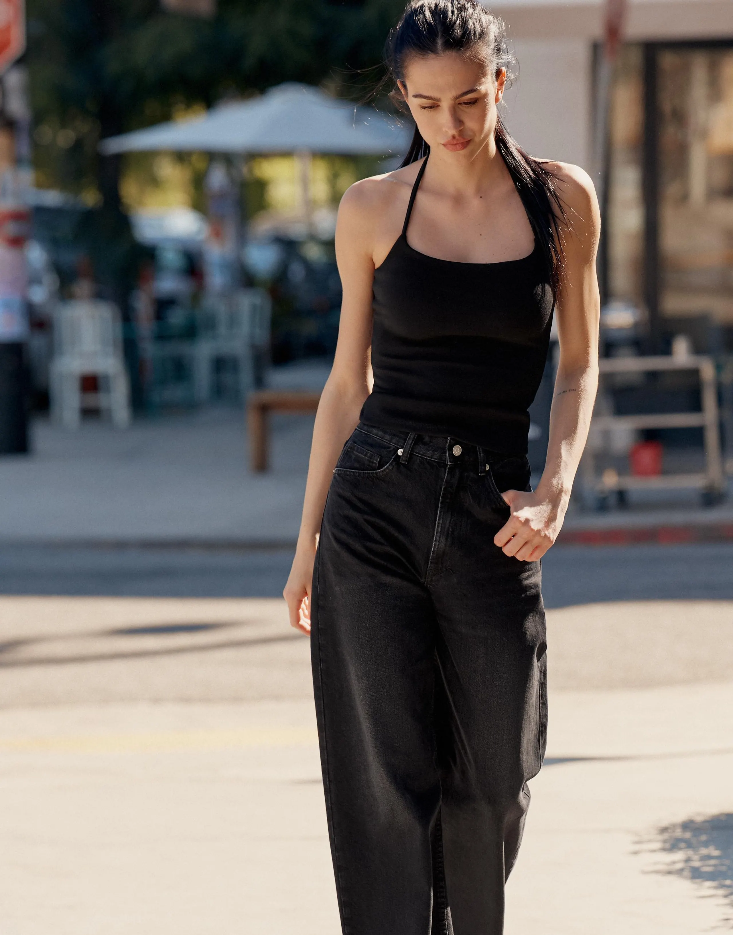 TRF EXTRA WIDE-LEG HIGH-WAIST JEANS