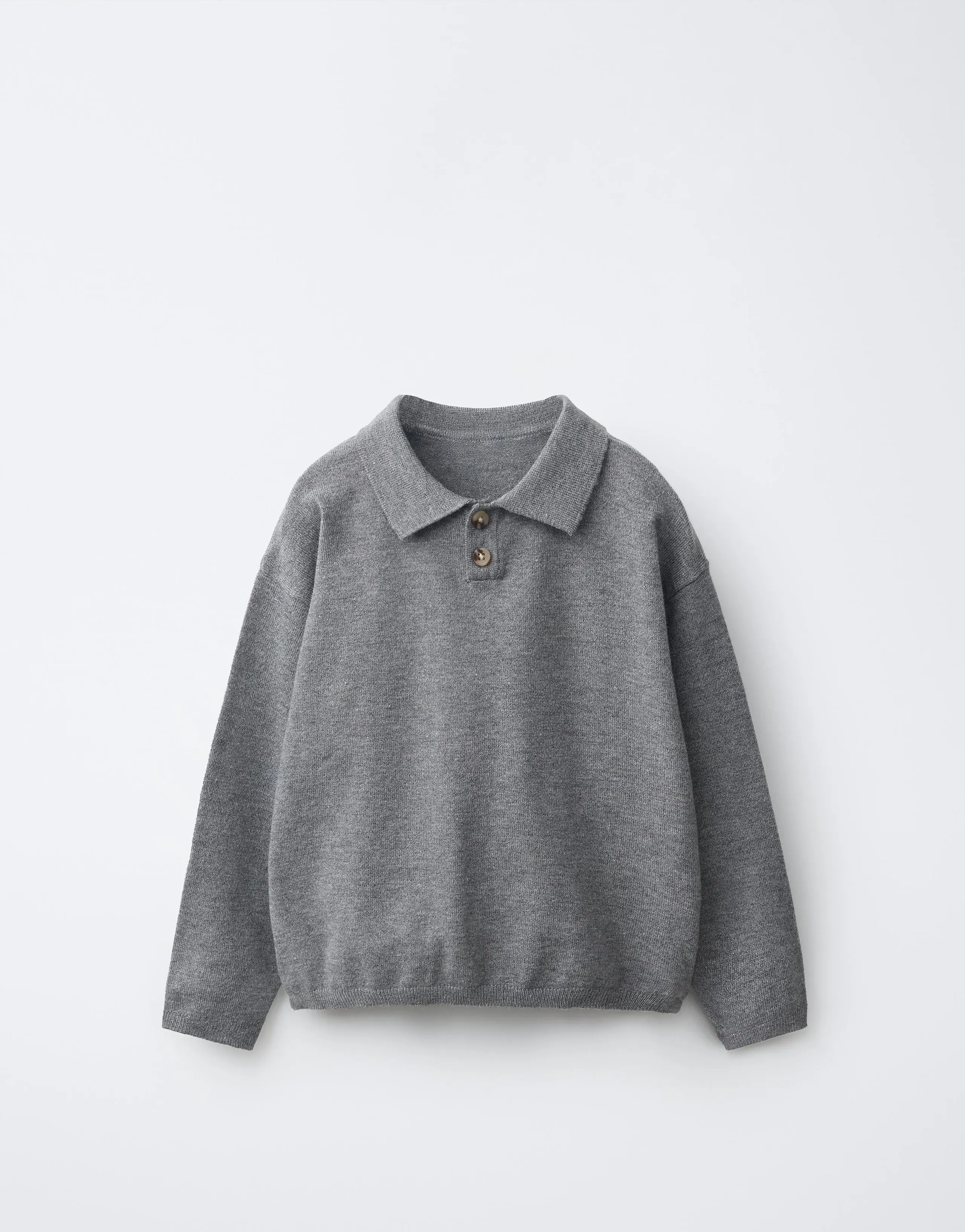 PLAIN KNIT POLO SHIRT