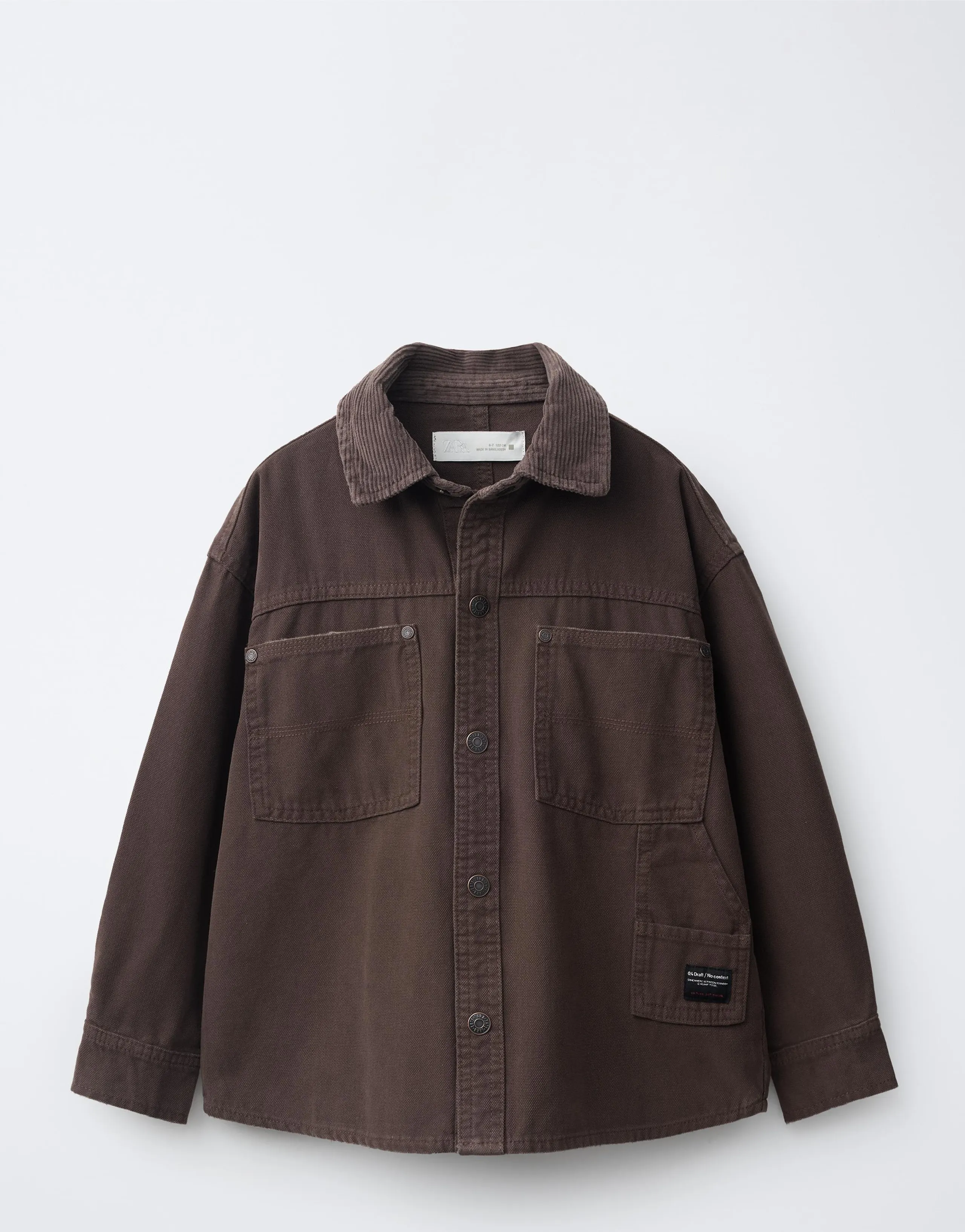 CORDUROY COLLAR OVERSHIRT