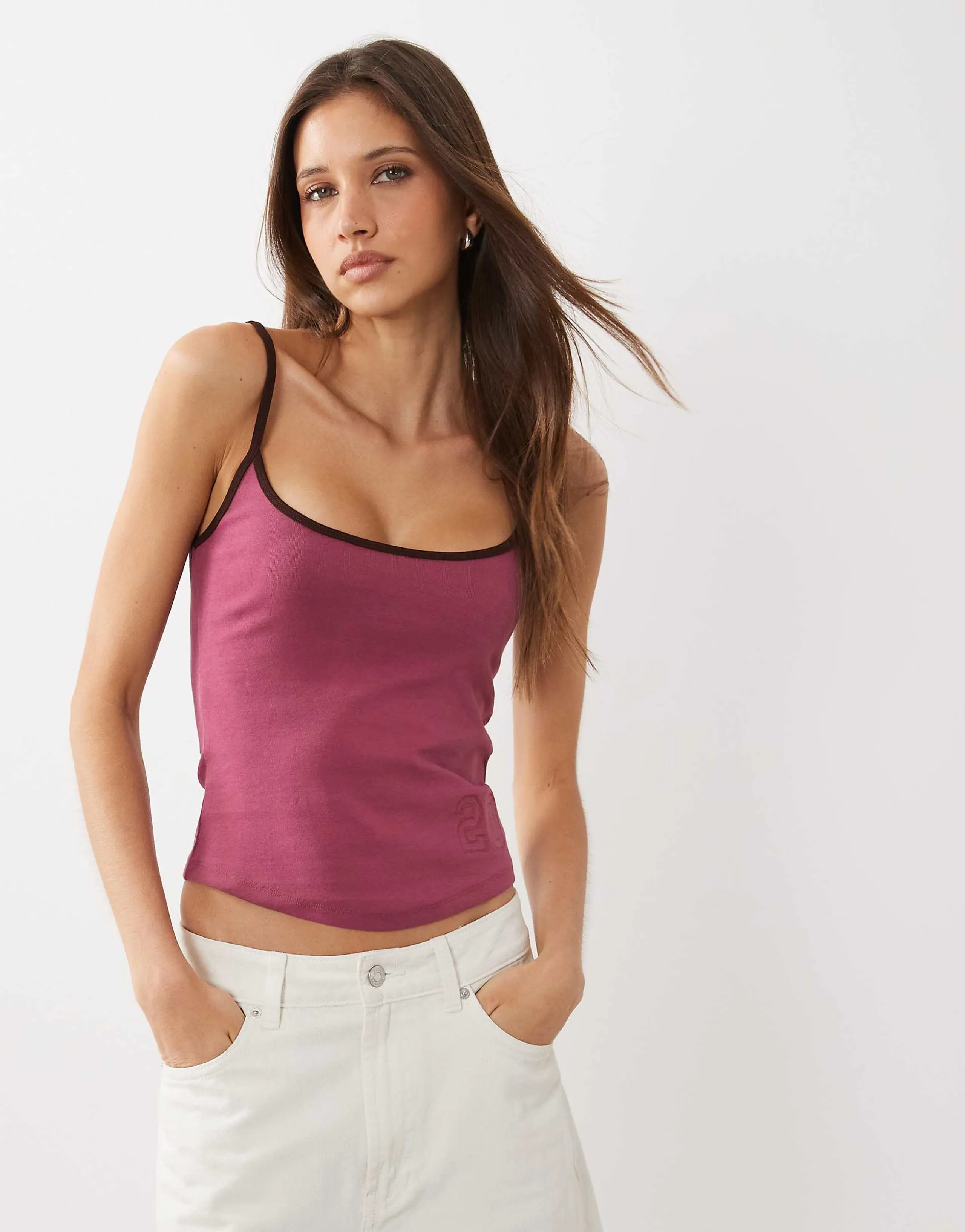 Cotton On The Graphic cami top in rich plum