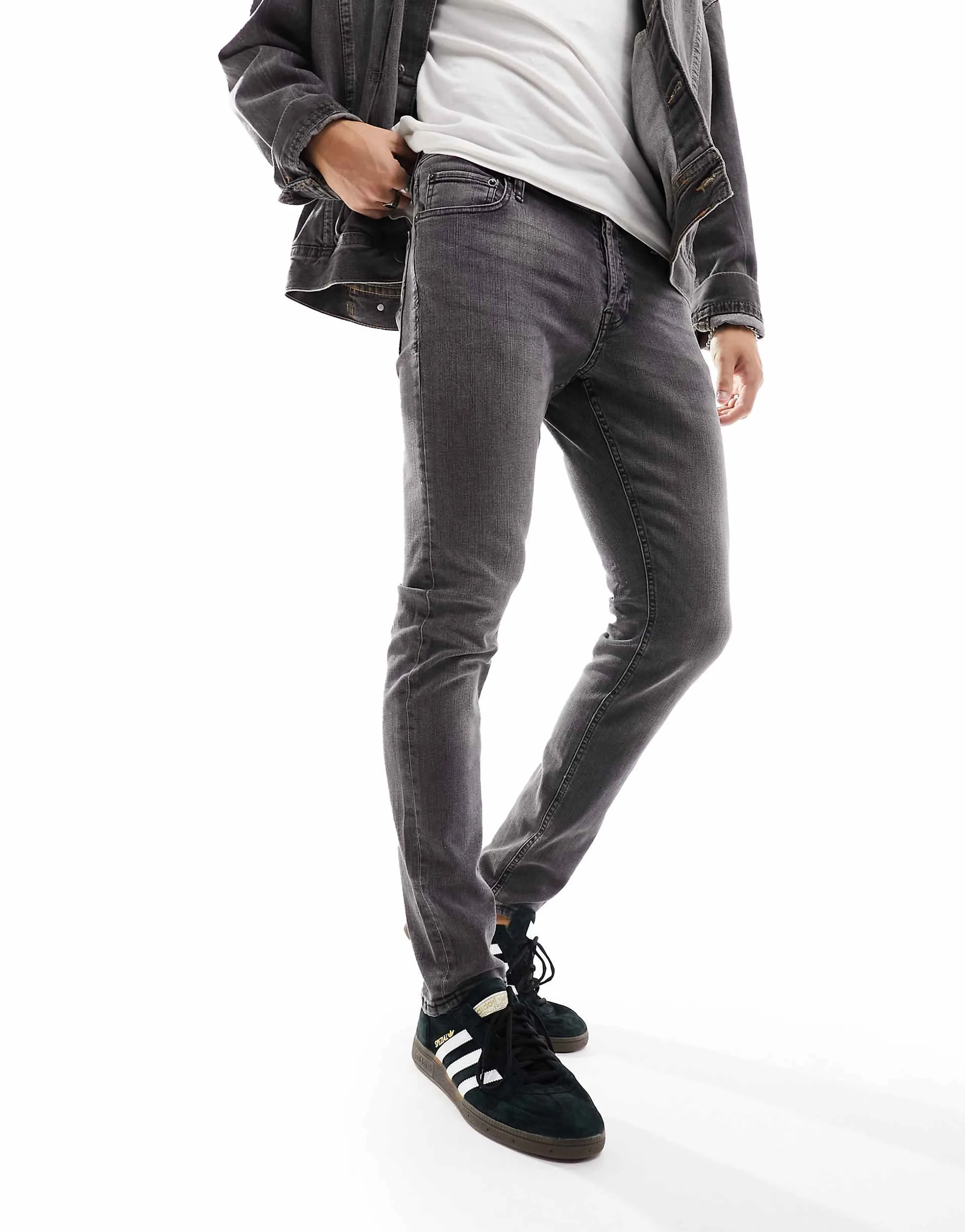 Jack & Jones glenn slim jeans in gray