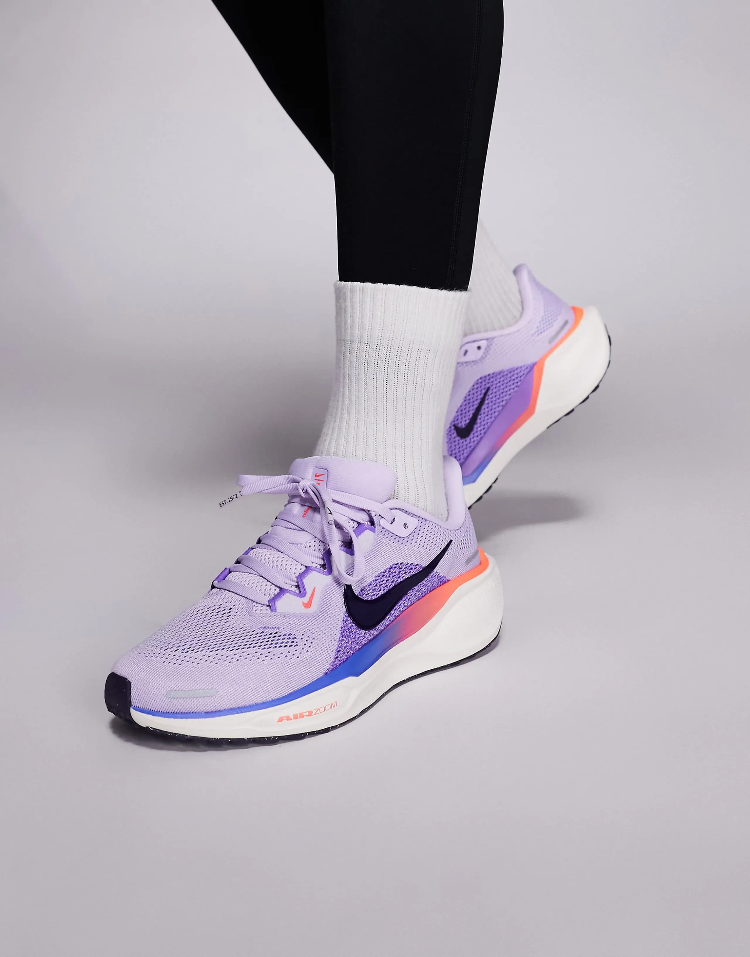 Nike Pegasus 41 sneakers in purple and pink
