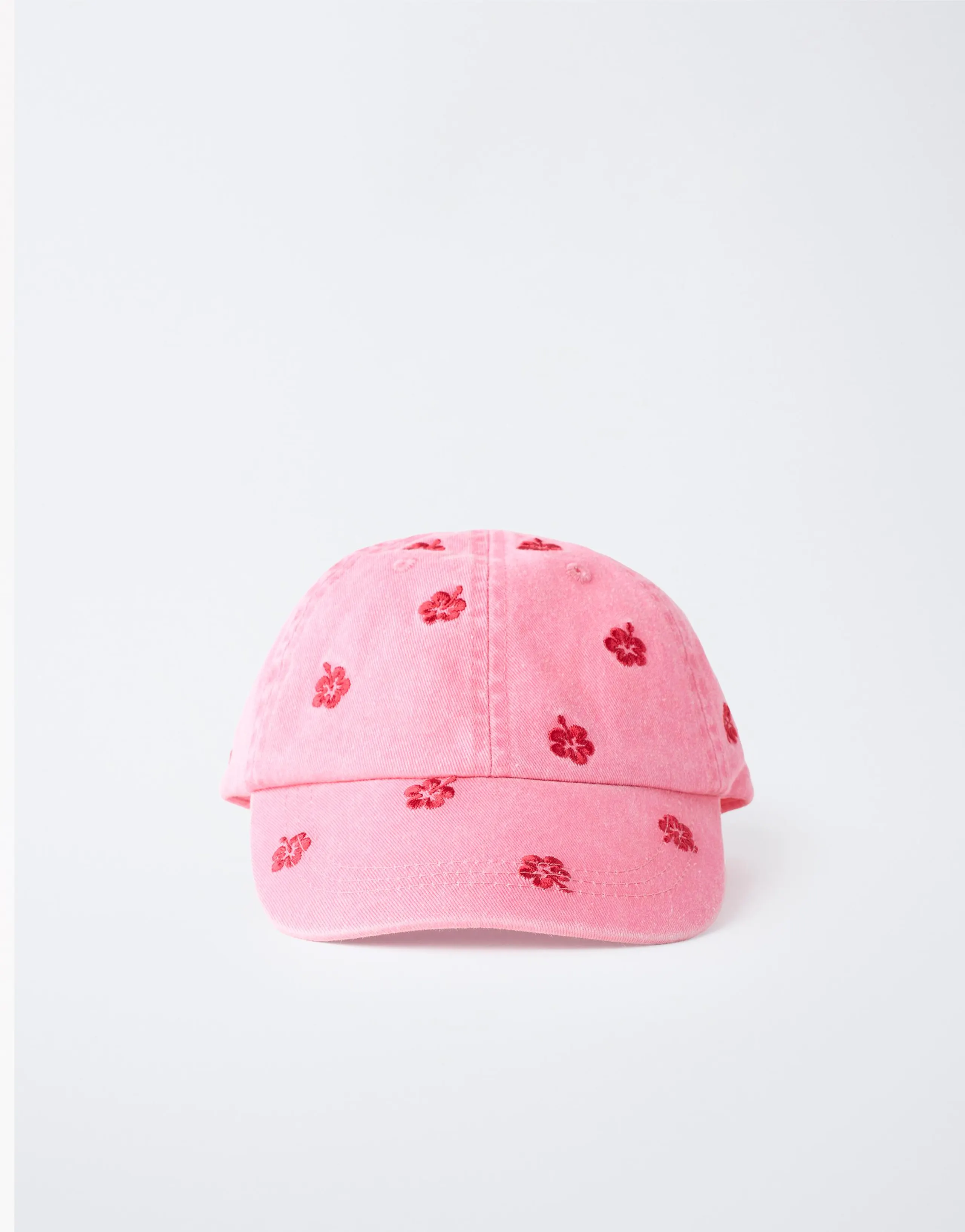 EMBROIDERED HIBISCUS CAP