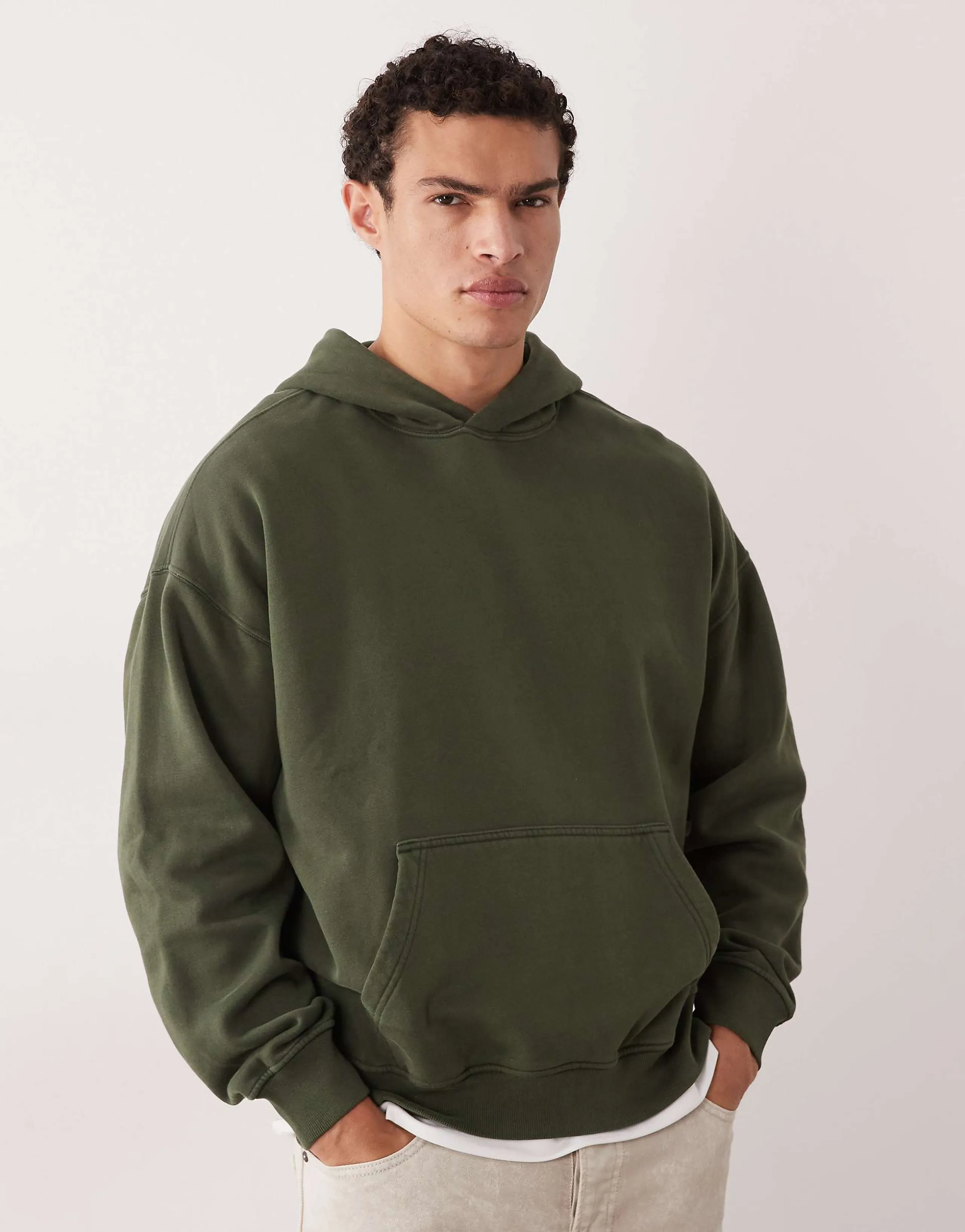 Abercrombie & Fitch essential hoodie in green
