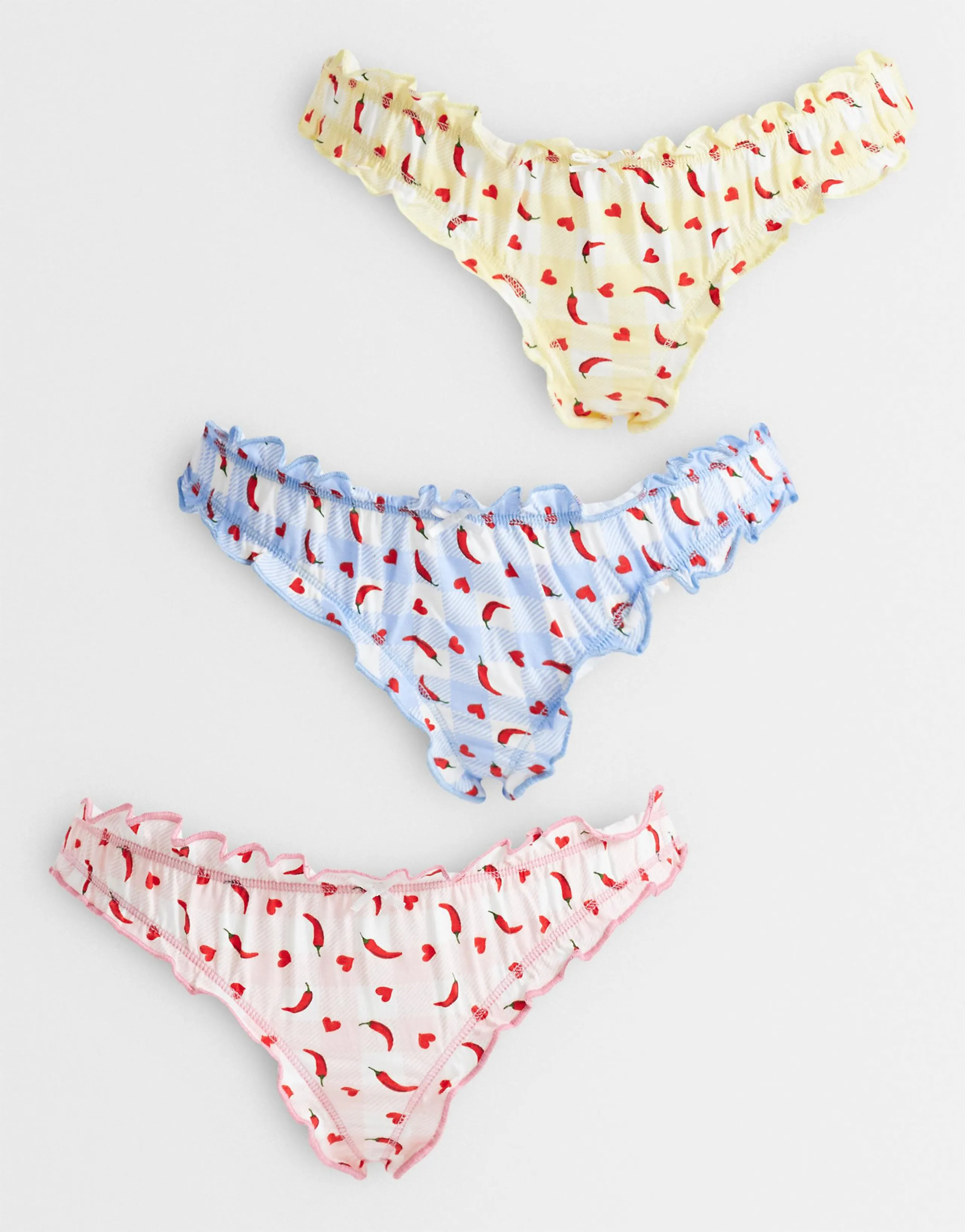 Wednesdays Girl 3 pack briefs in fun brunch print