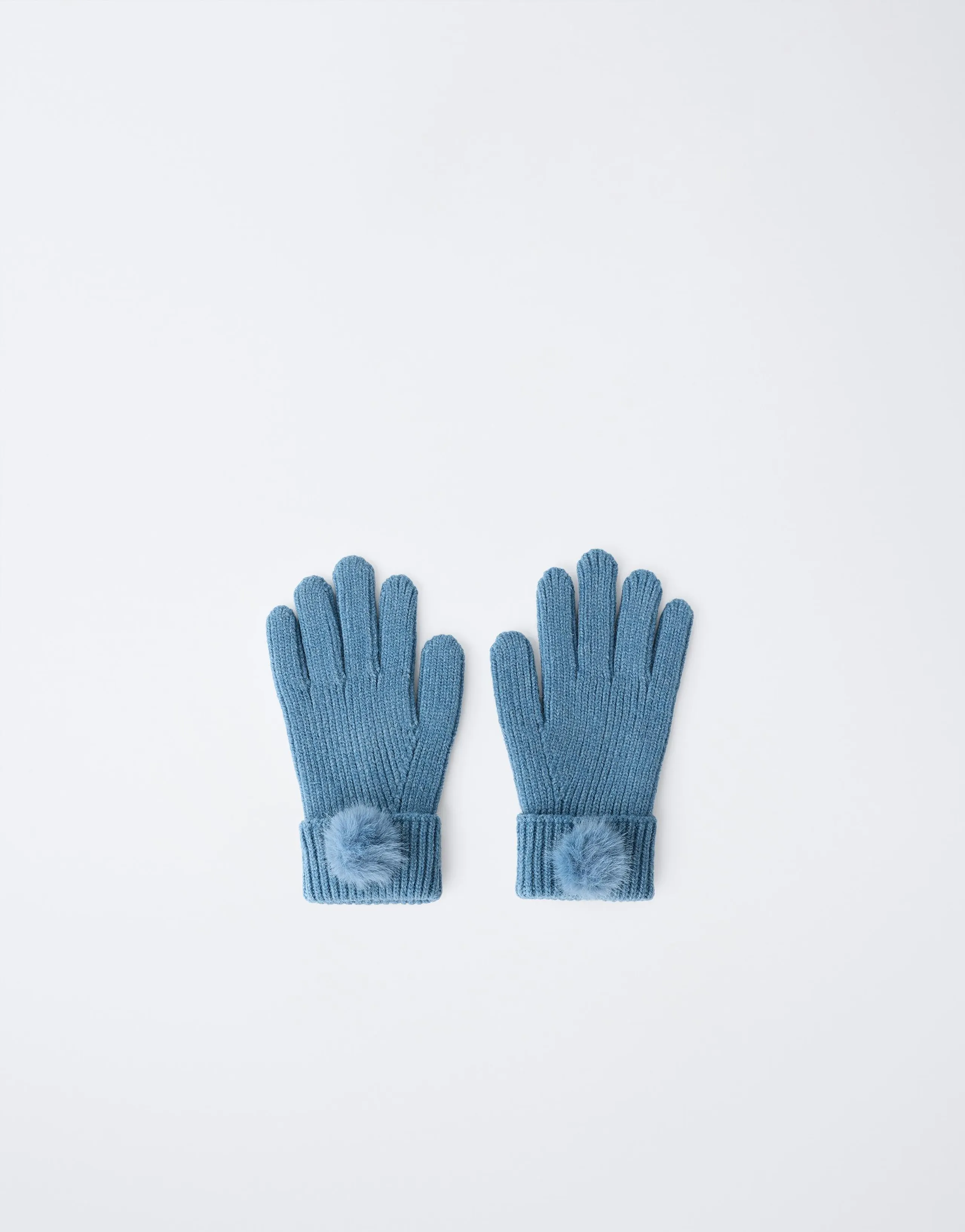 POMPOM KNIT GLOVES