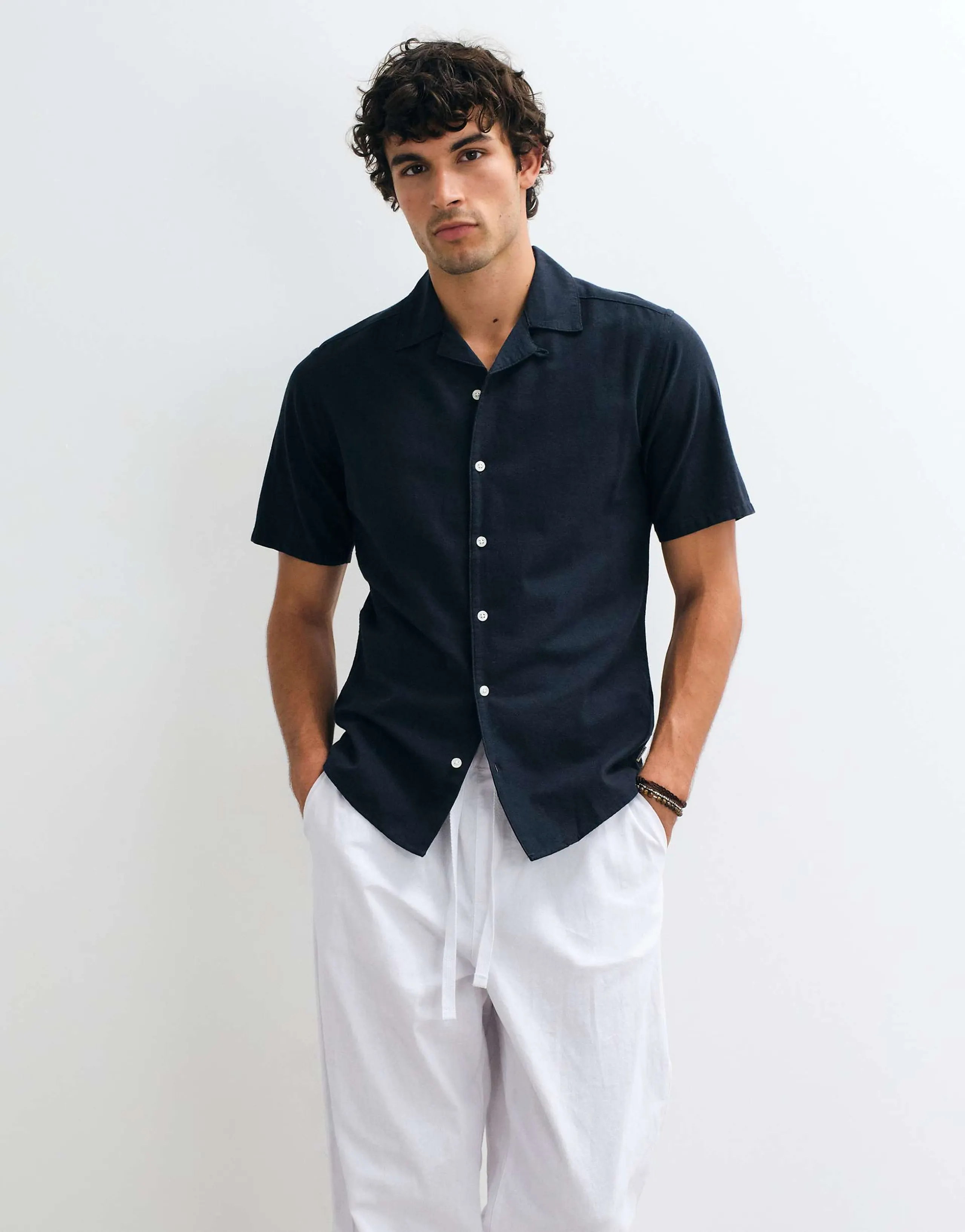 ONLY & SONS short sleeve shirt in navy