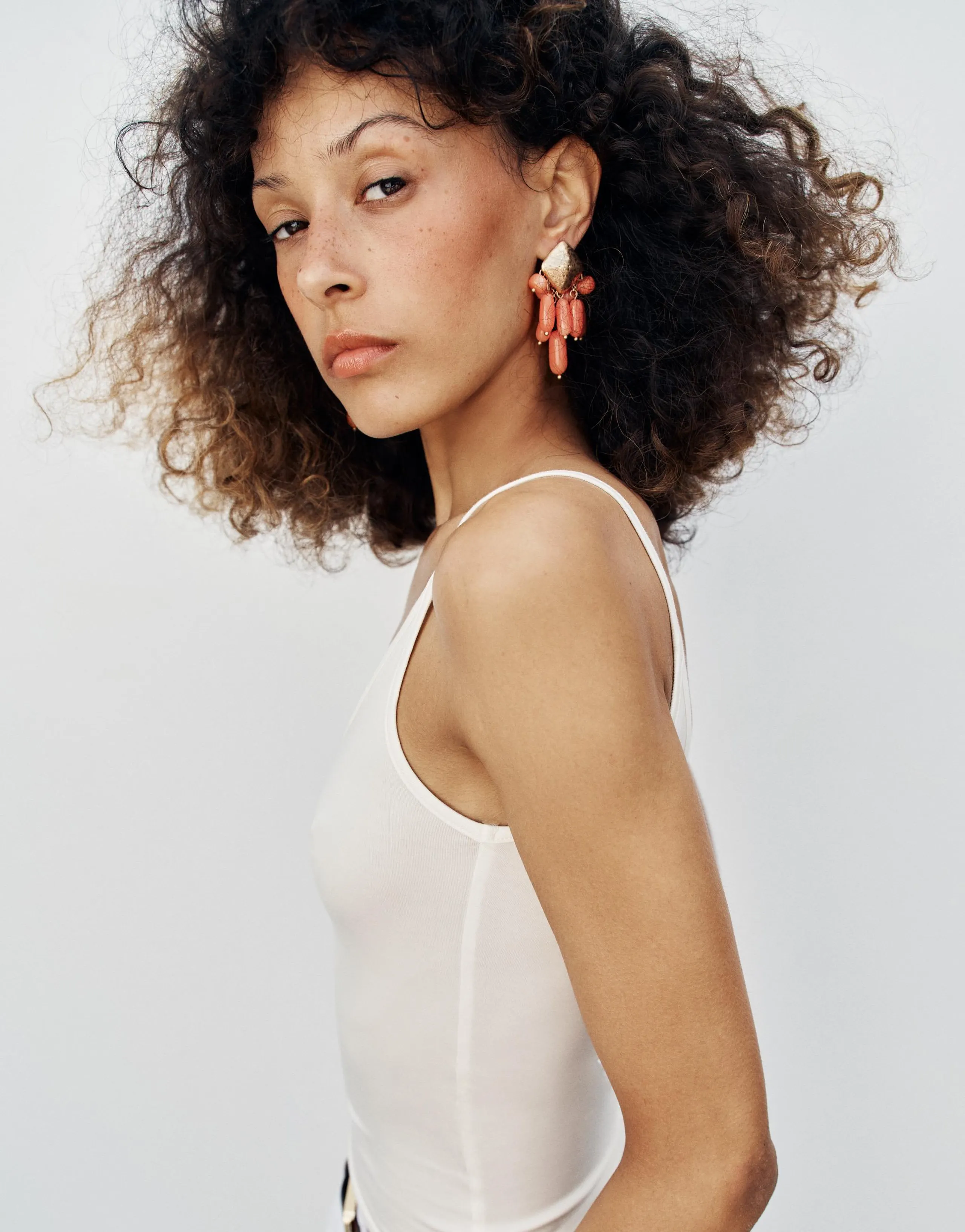 RHOMBUS BEADED EARRINGS