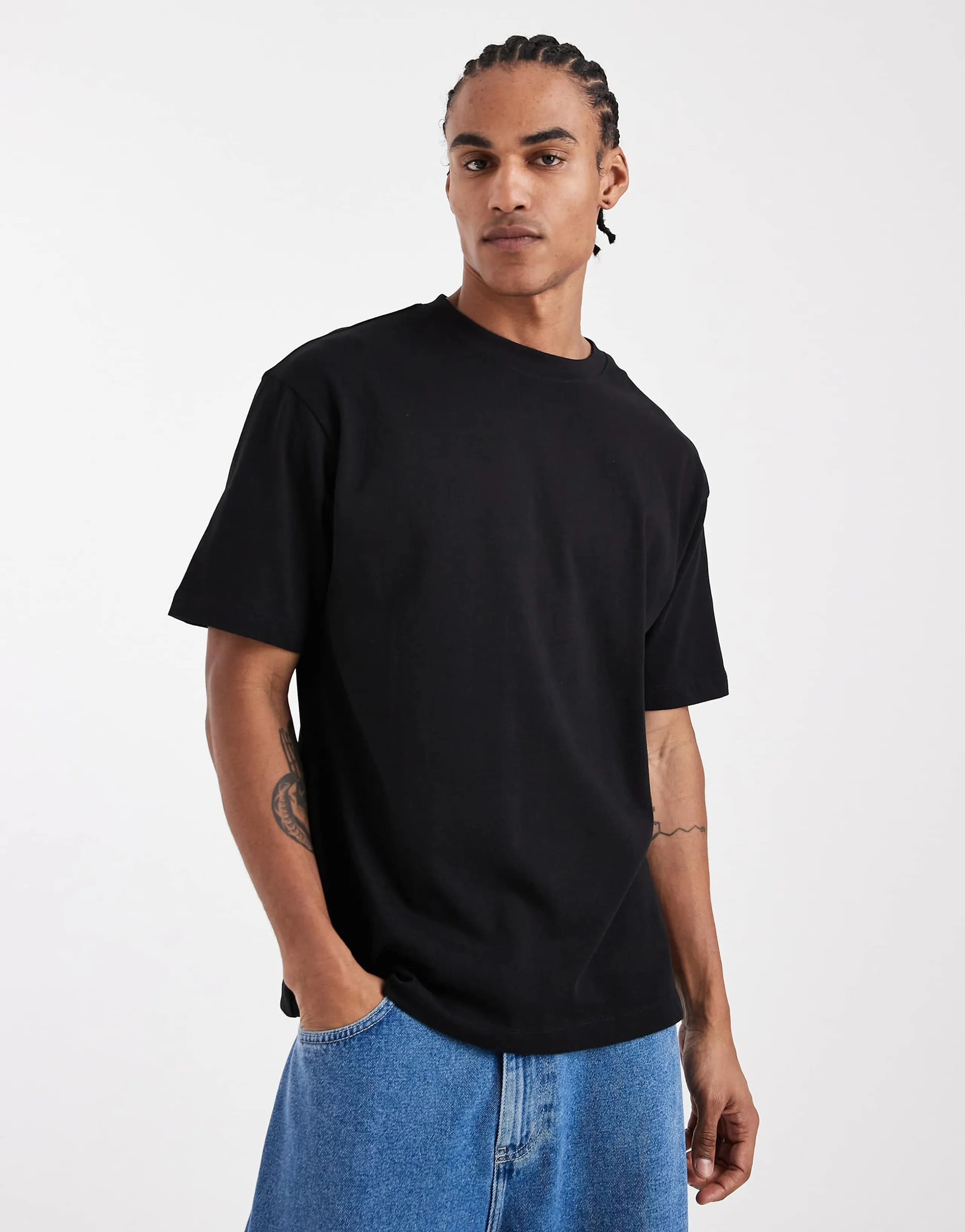 ASOS DESIGN heavyweight relaxed t-shirt in black