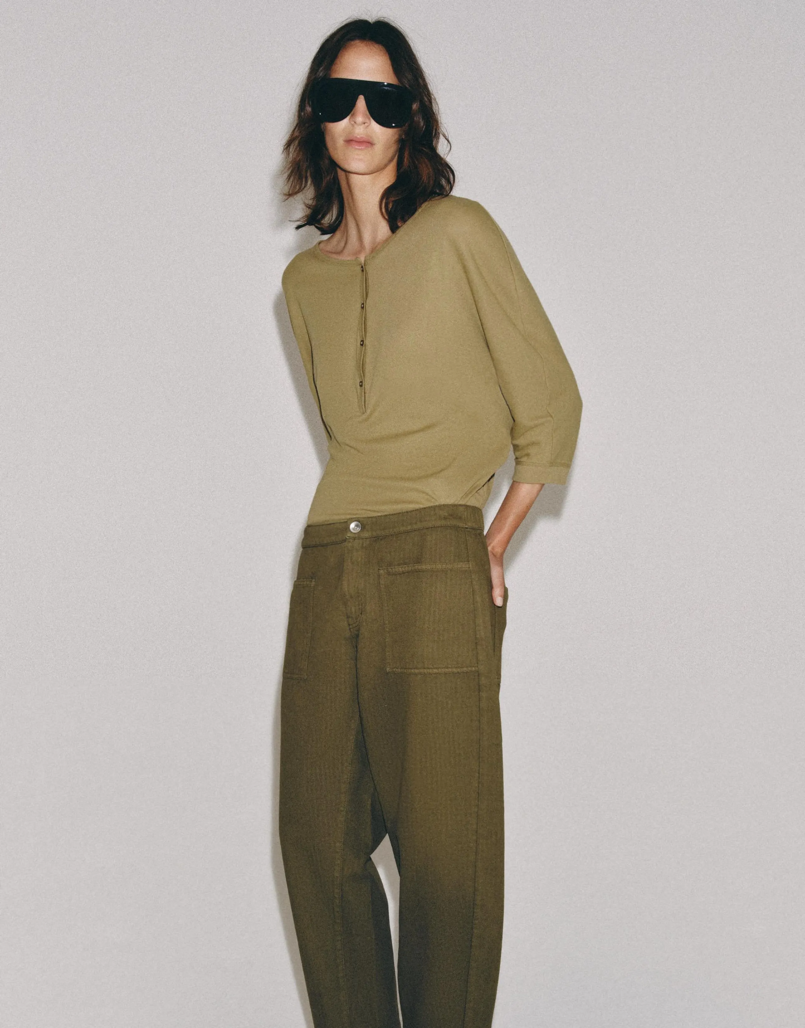 ZW COLLECTION BARREL TROUSERS