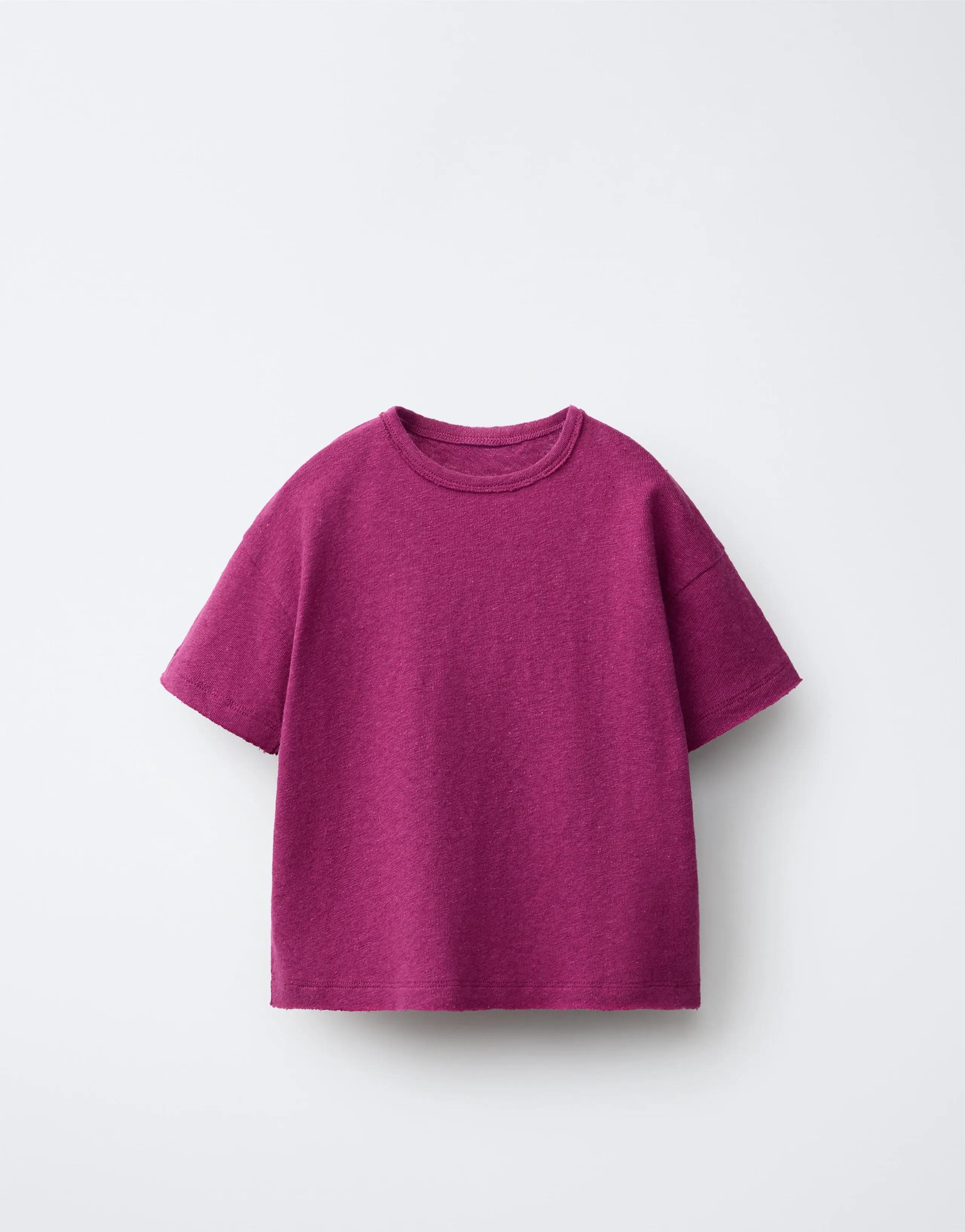 COTTON AND LINEN T-SHIRT