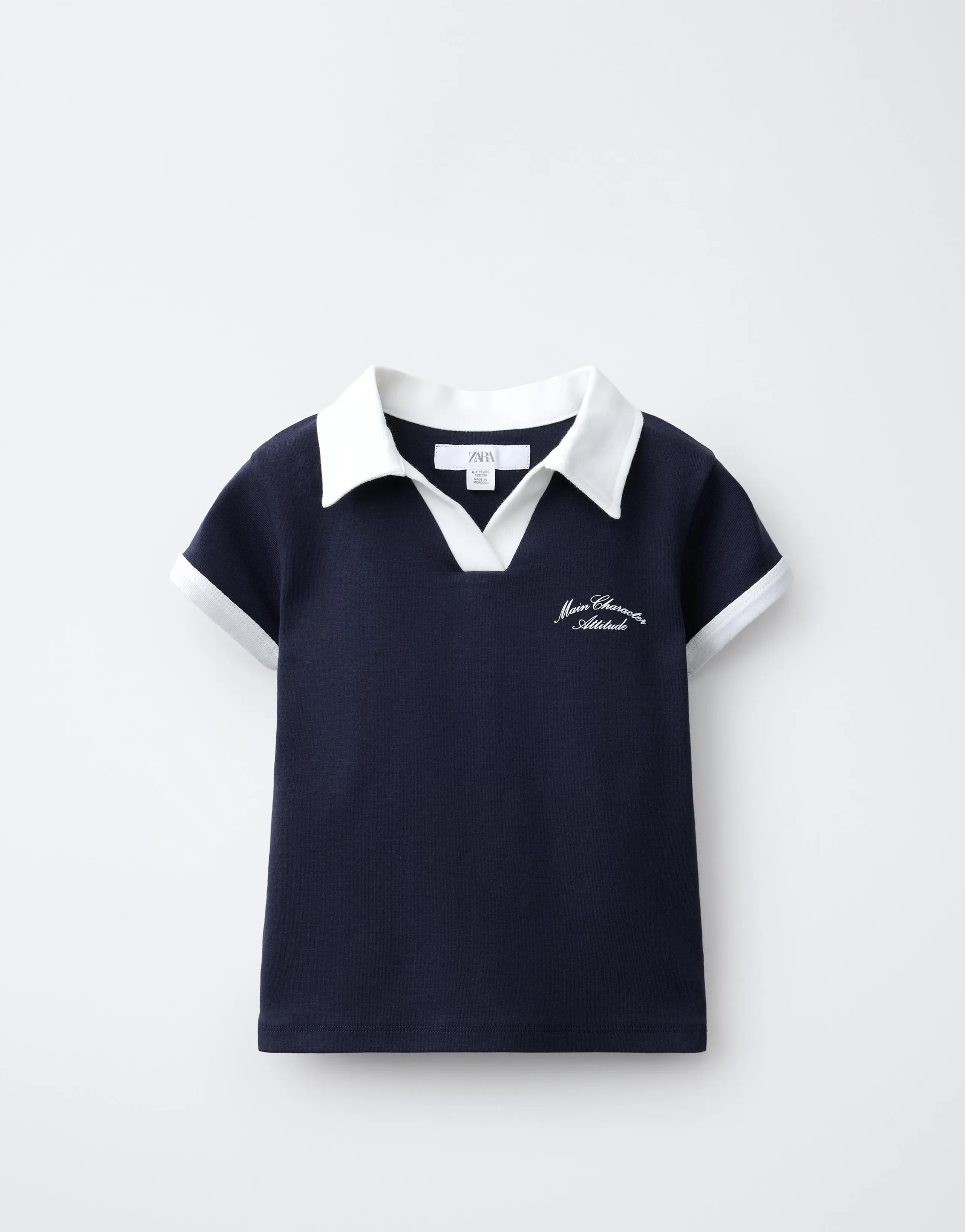 CONTRAST SPORTY POLO SHIRT