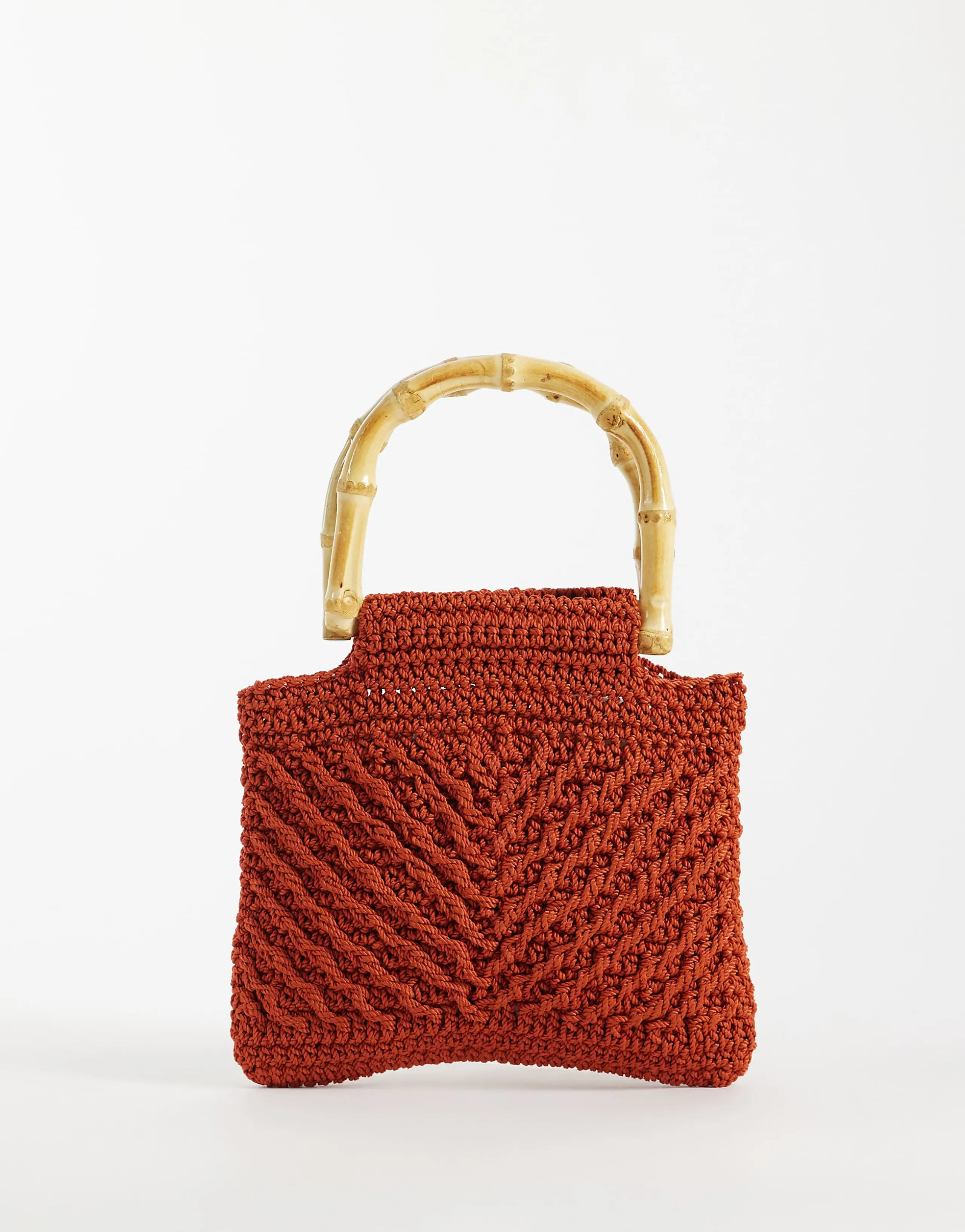 Mango knit purse in deep red
