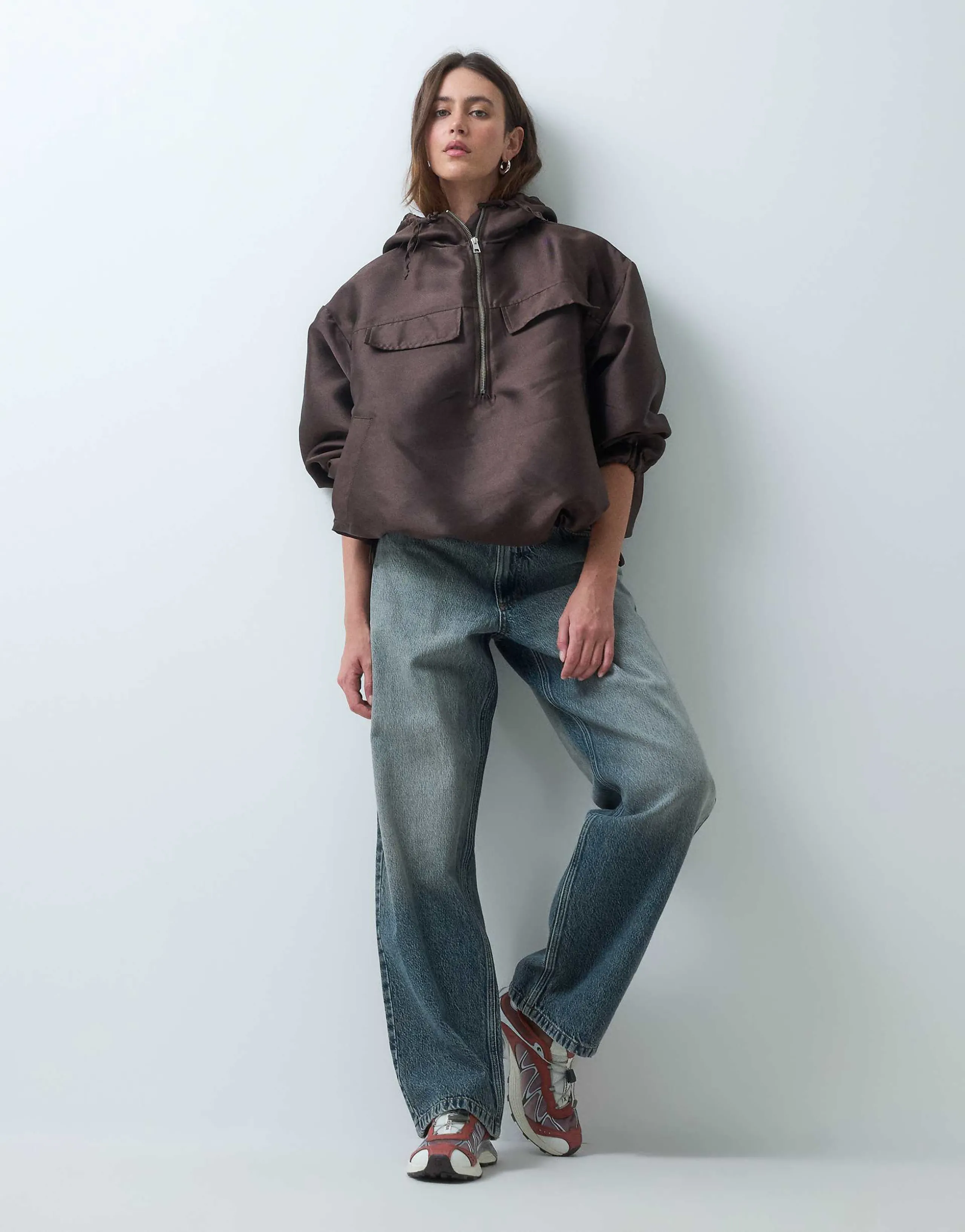 COLLUSION X001 antifit jeans in stonewash 