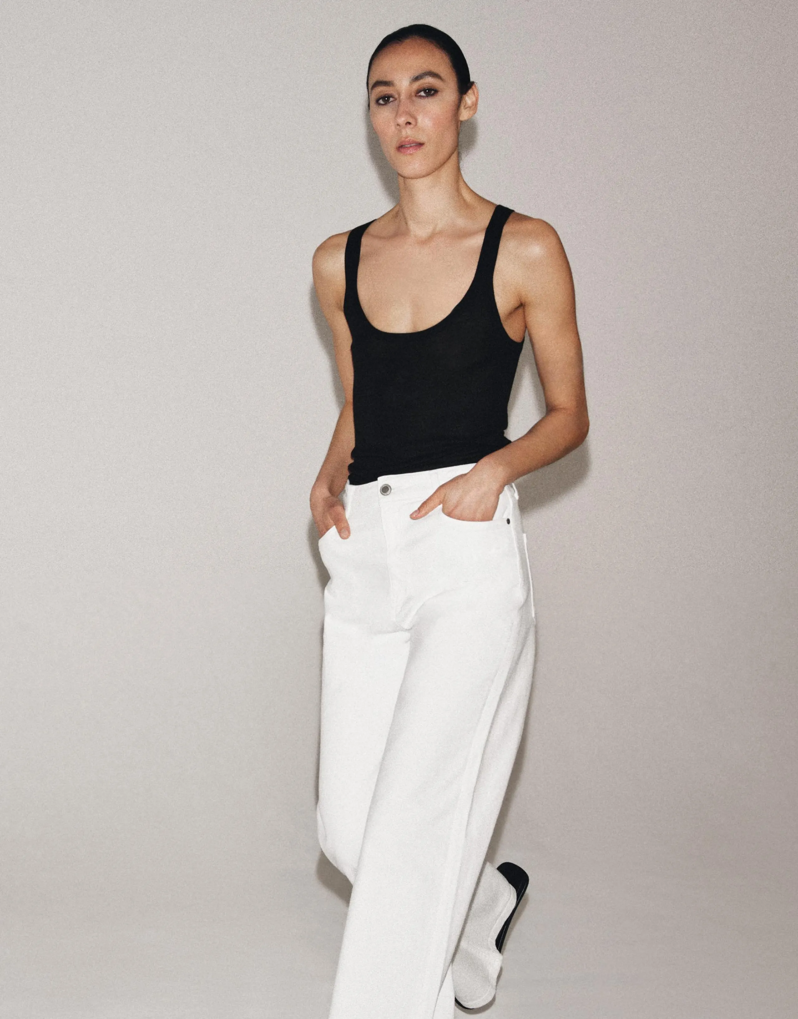 ZW COLLECTION HIGH-WAIST WIDE-LEG JEANS