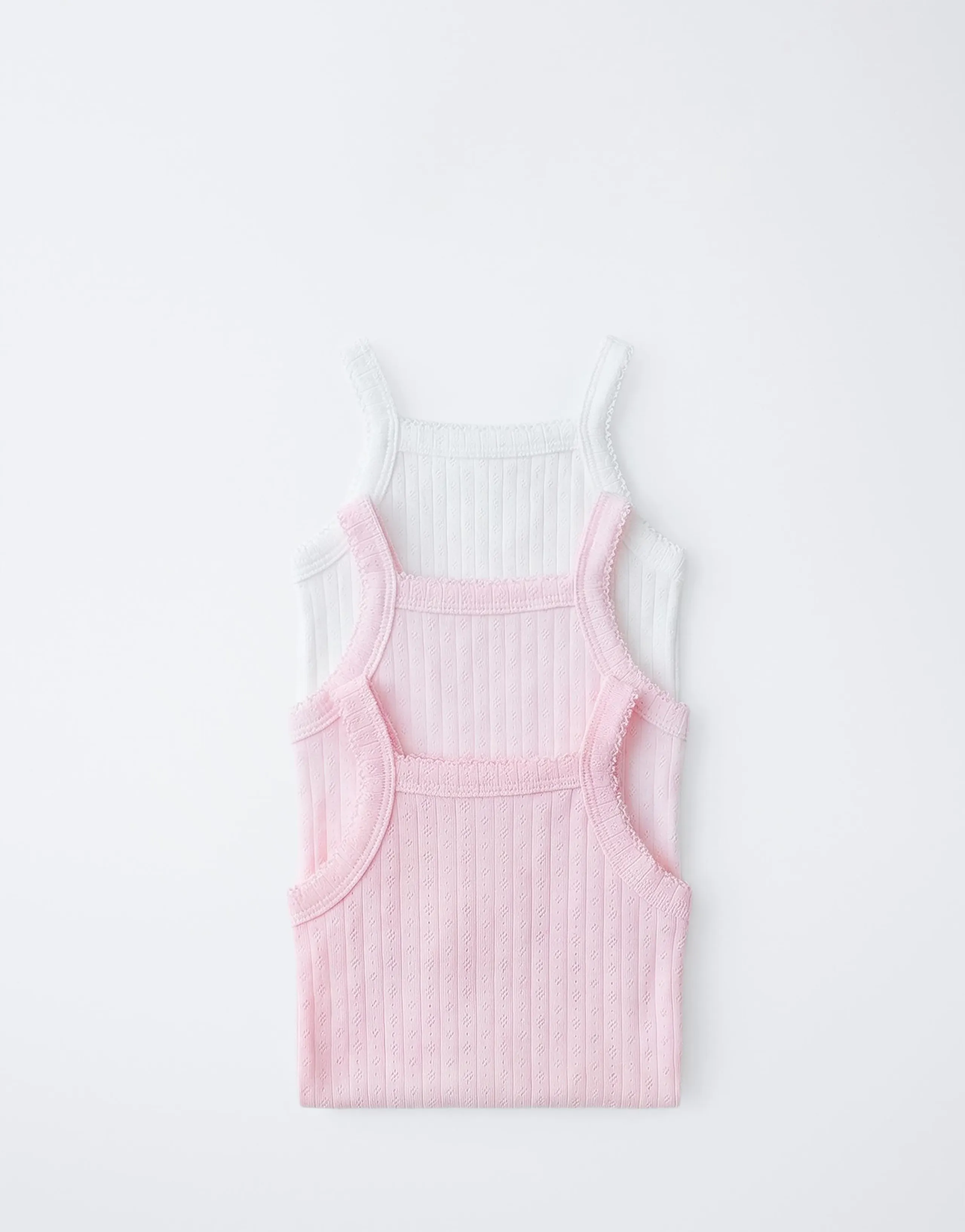 3-PACK OF POINTELLE STRAP BODYSUITS