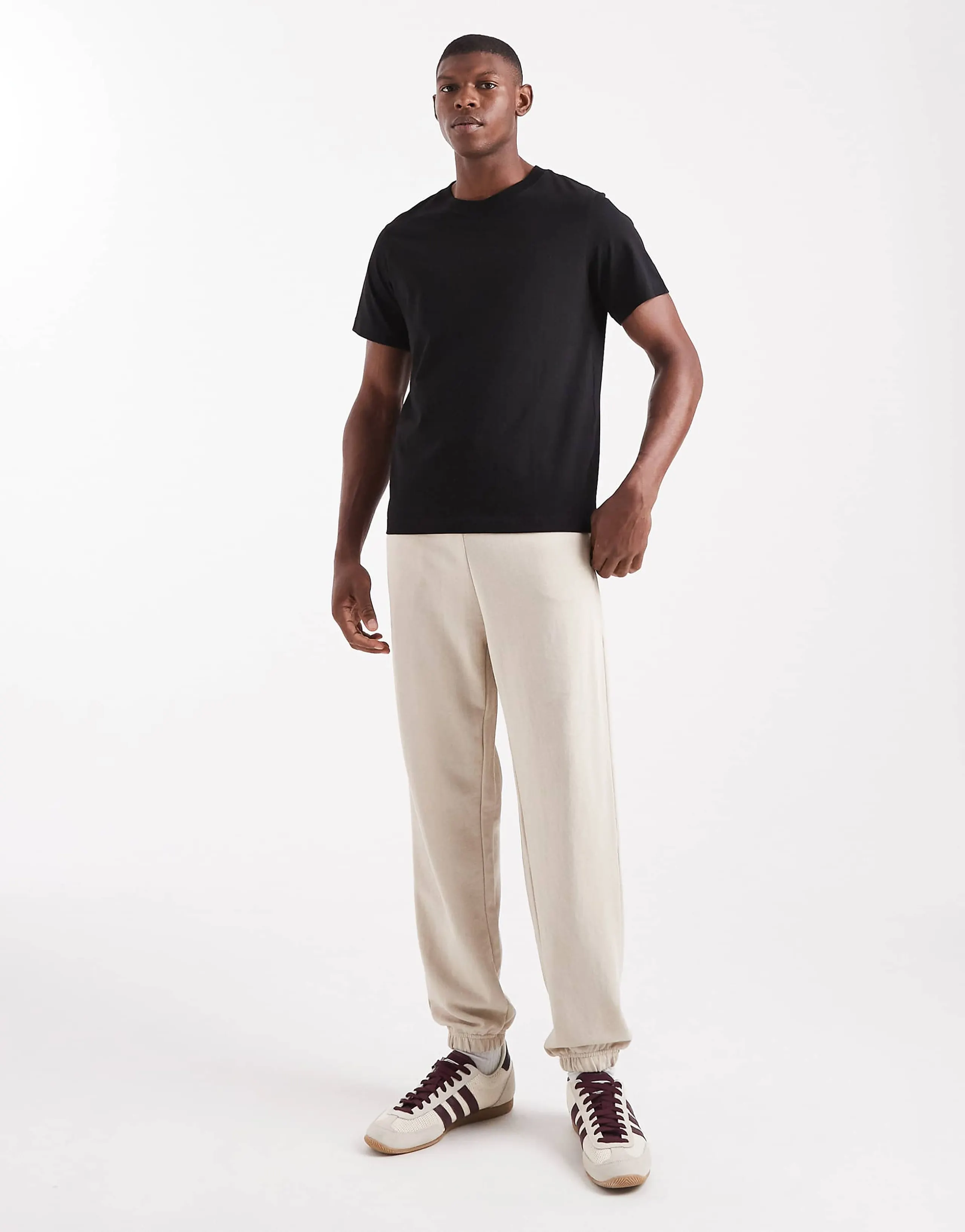 Jack & Jones slim fit sweatpants in beige