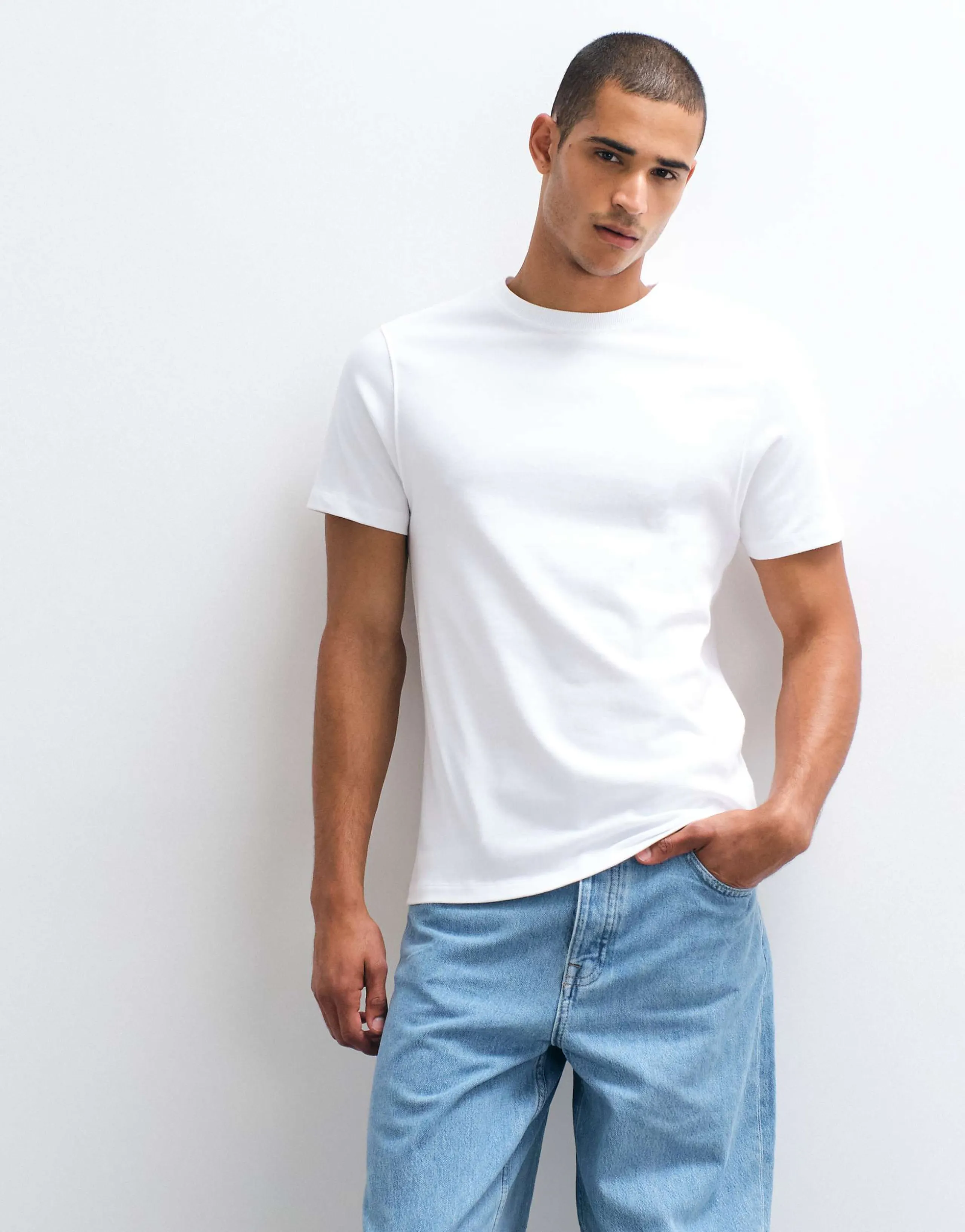 ASOS DESIGN super heavyweight regular fit T-shirt in white