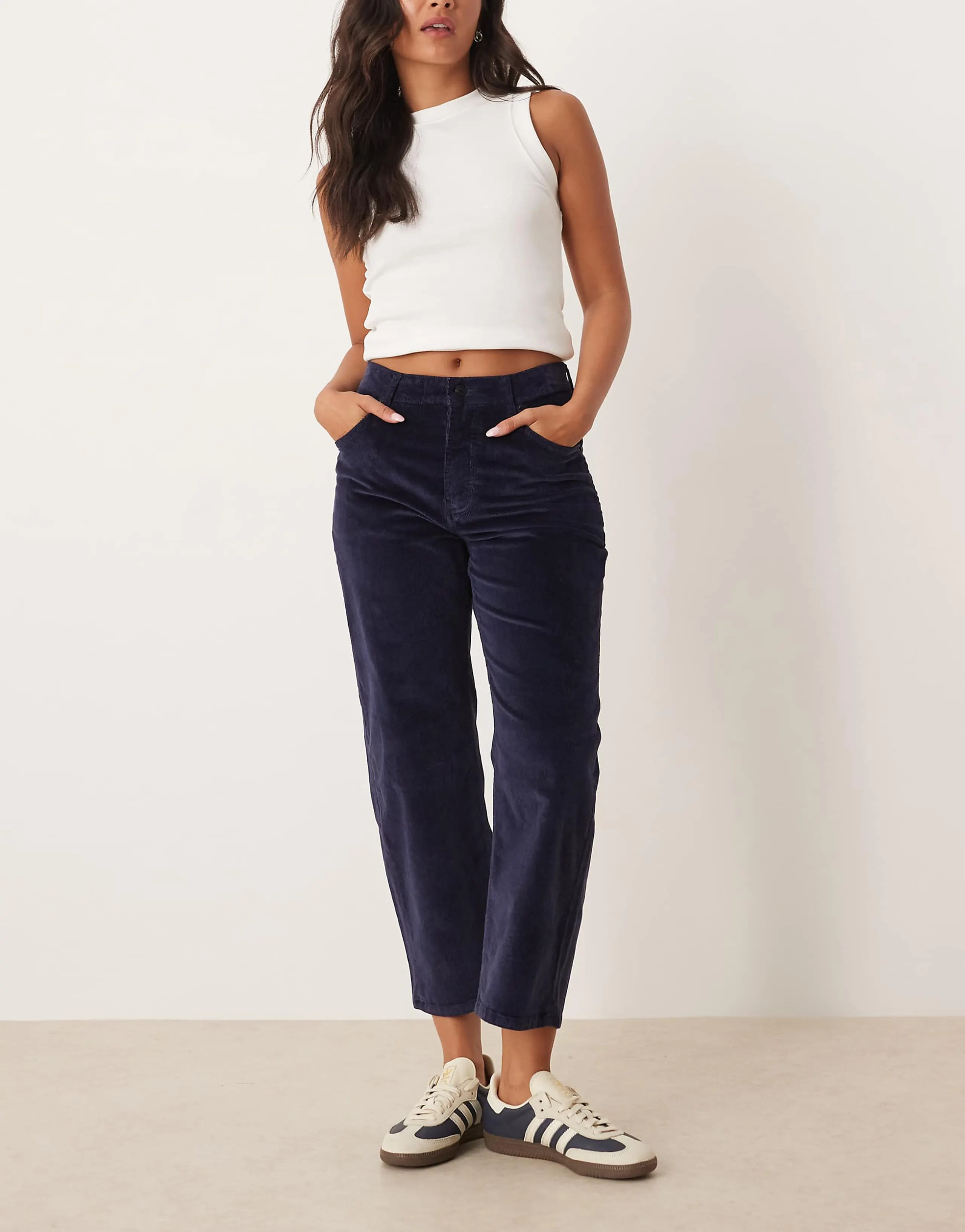 Free People Deep Trance corduroy pants in deep sea